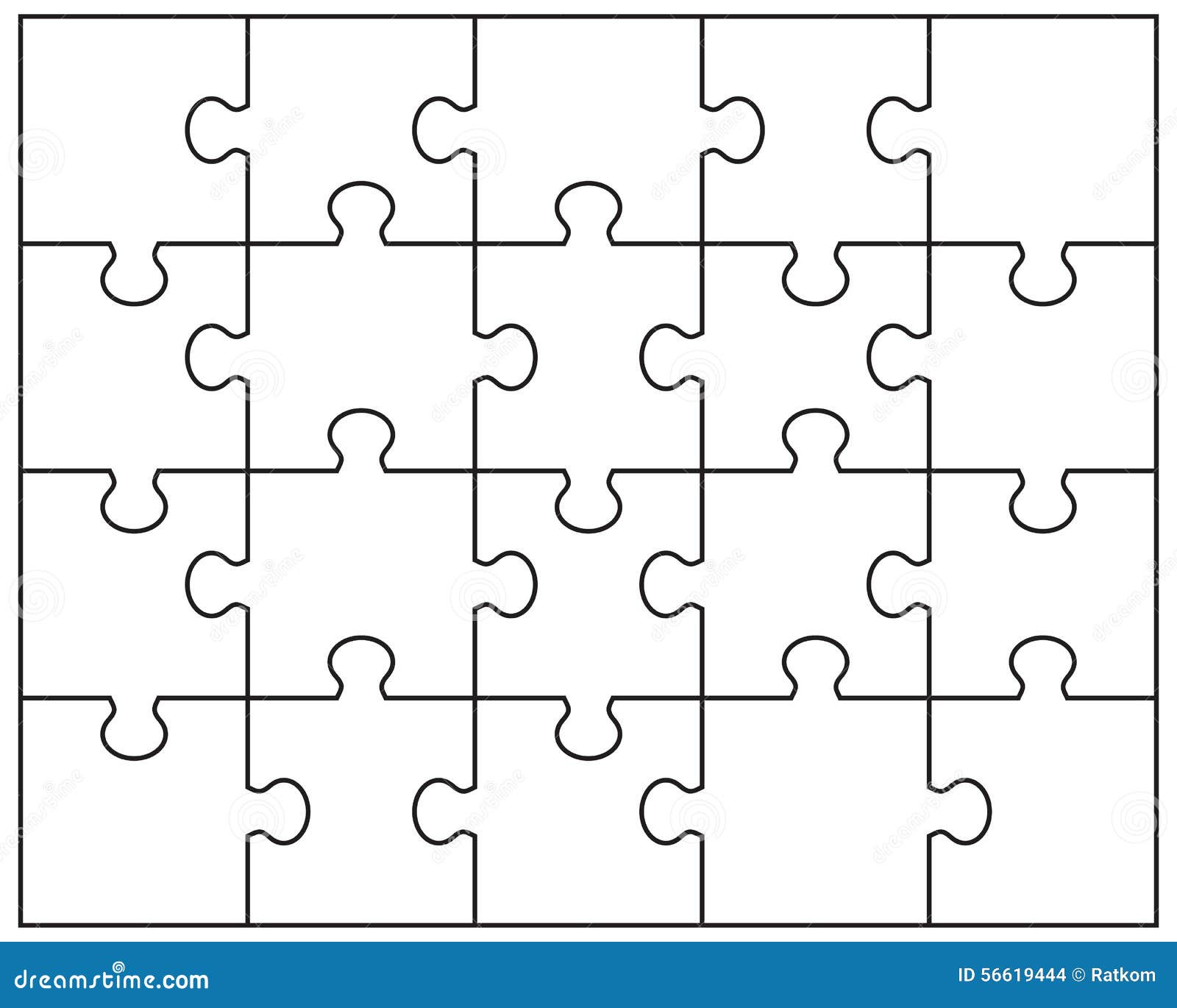 Puzzle stock illustration. Illustration of template, element - 56619444