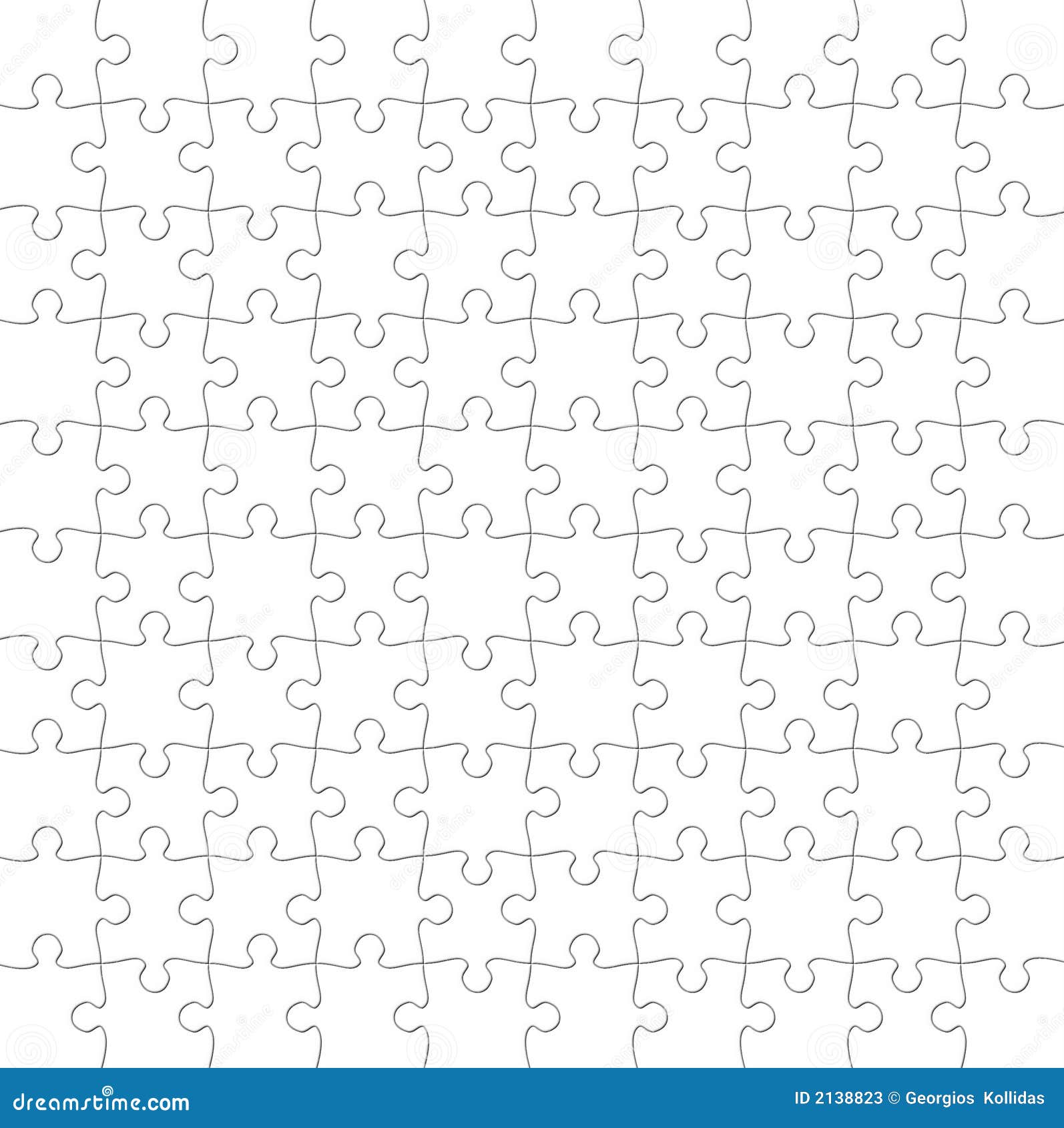 Puzzle vide illustration stock. Illustration du blanc 2138823