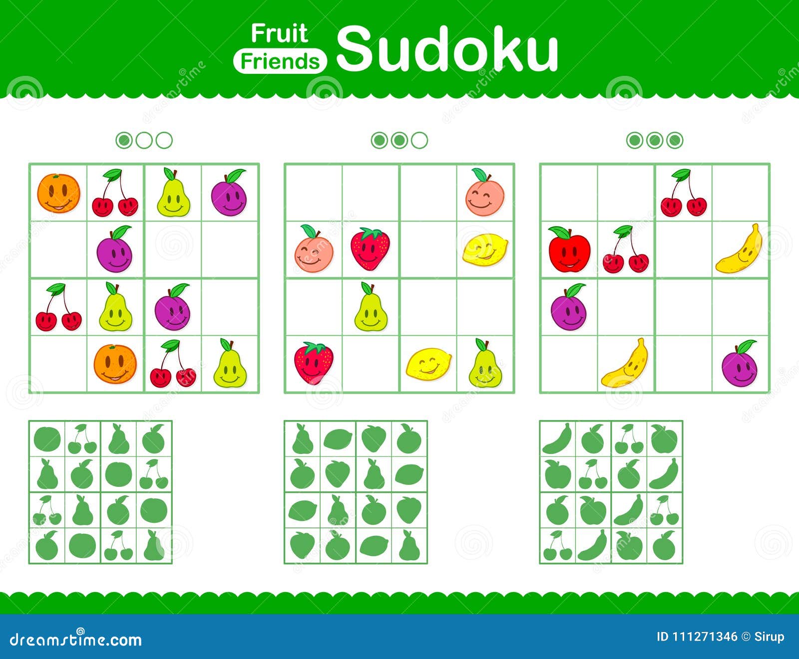 Puzzlespiel Das Sudoku Der Kinder Mit Smileykarikaturfrucht Vektor  Abbildung - Illustration von fülle, banane: 111271346