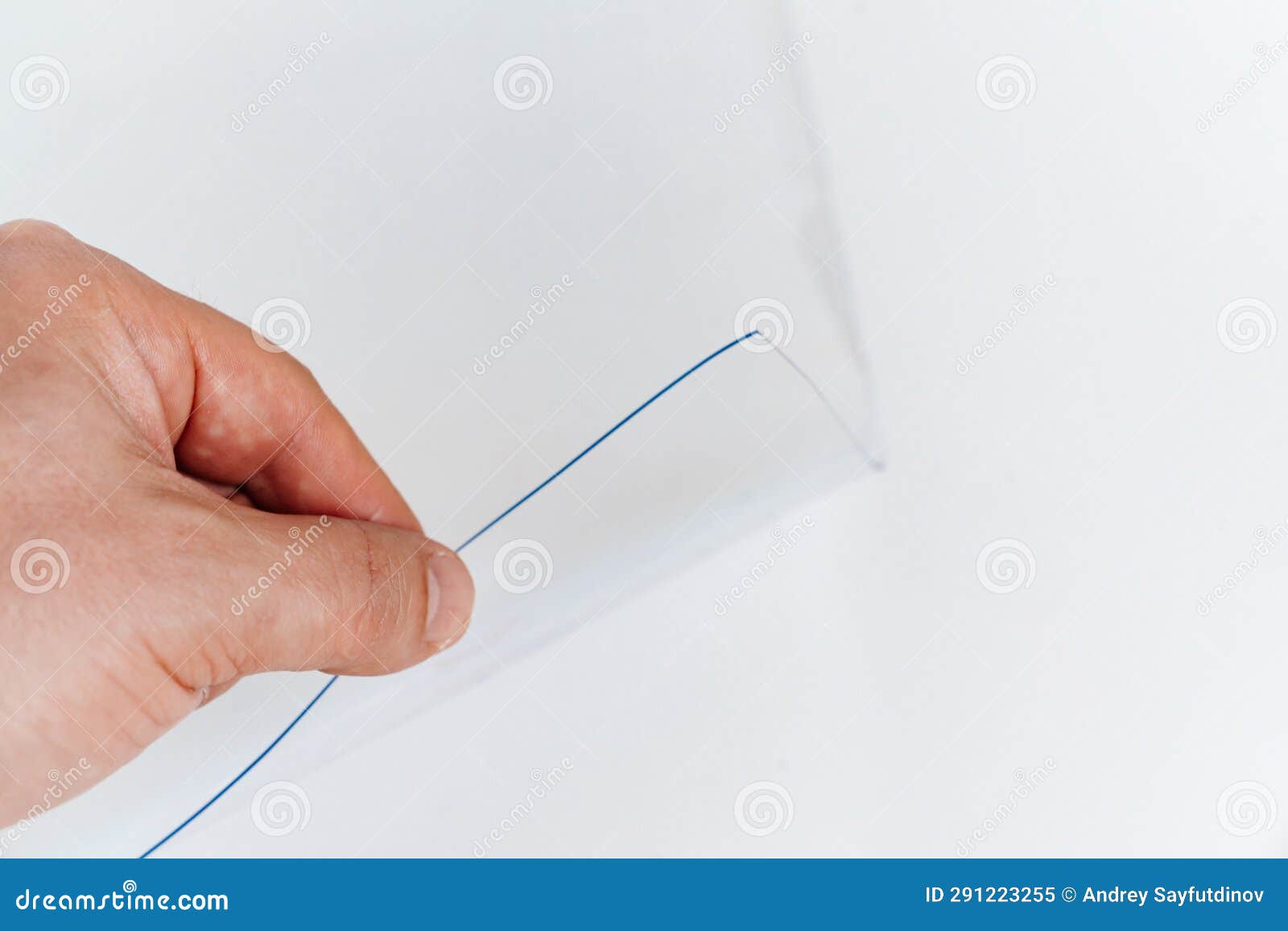 PVC Film. Polymeric Material Made of Polyvinyl Chloride Stock Image