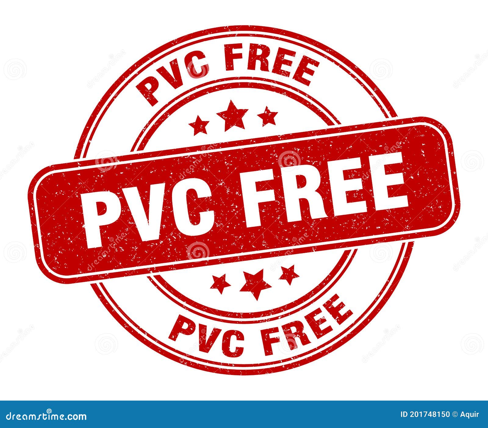 Pvc Free Stamp. Pvc Free Label. Round Grunge Sign Stock Vector
