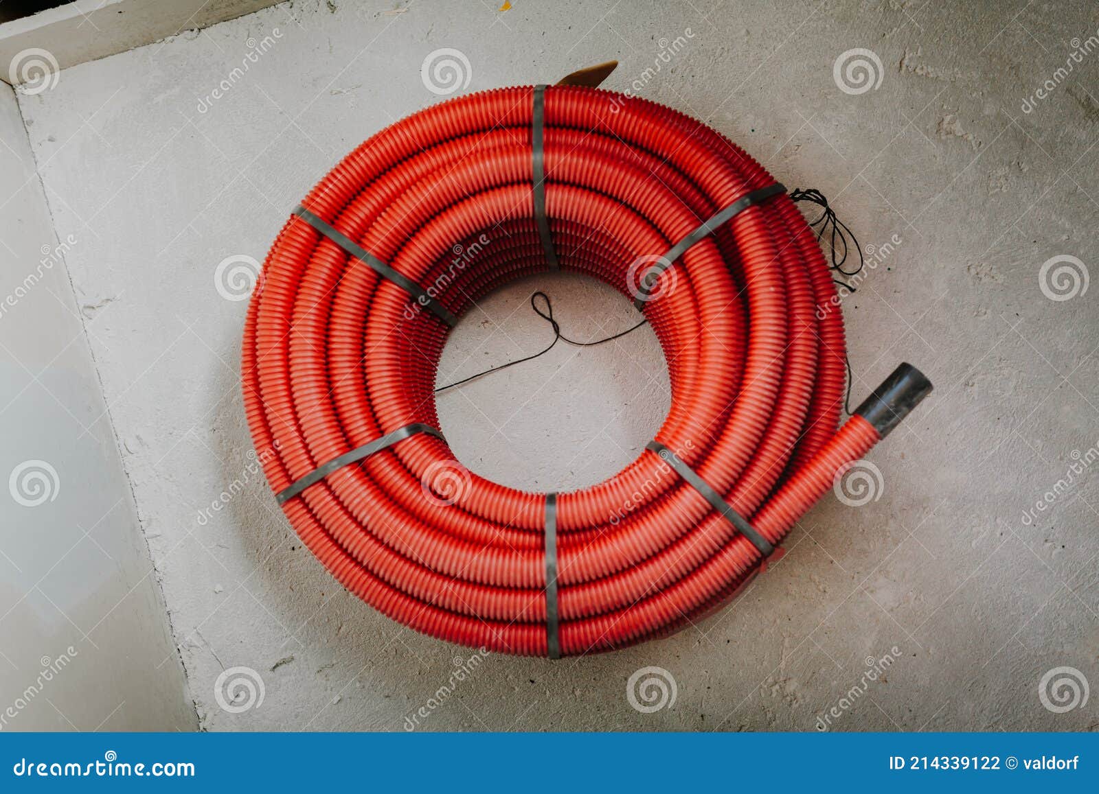 PVC Sewer Tube Lying on Construction Site Stock Photo Image of