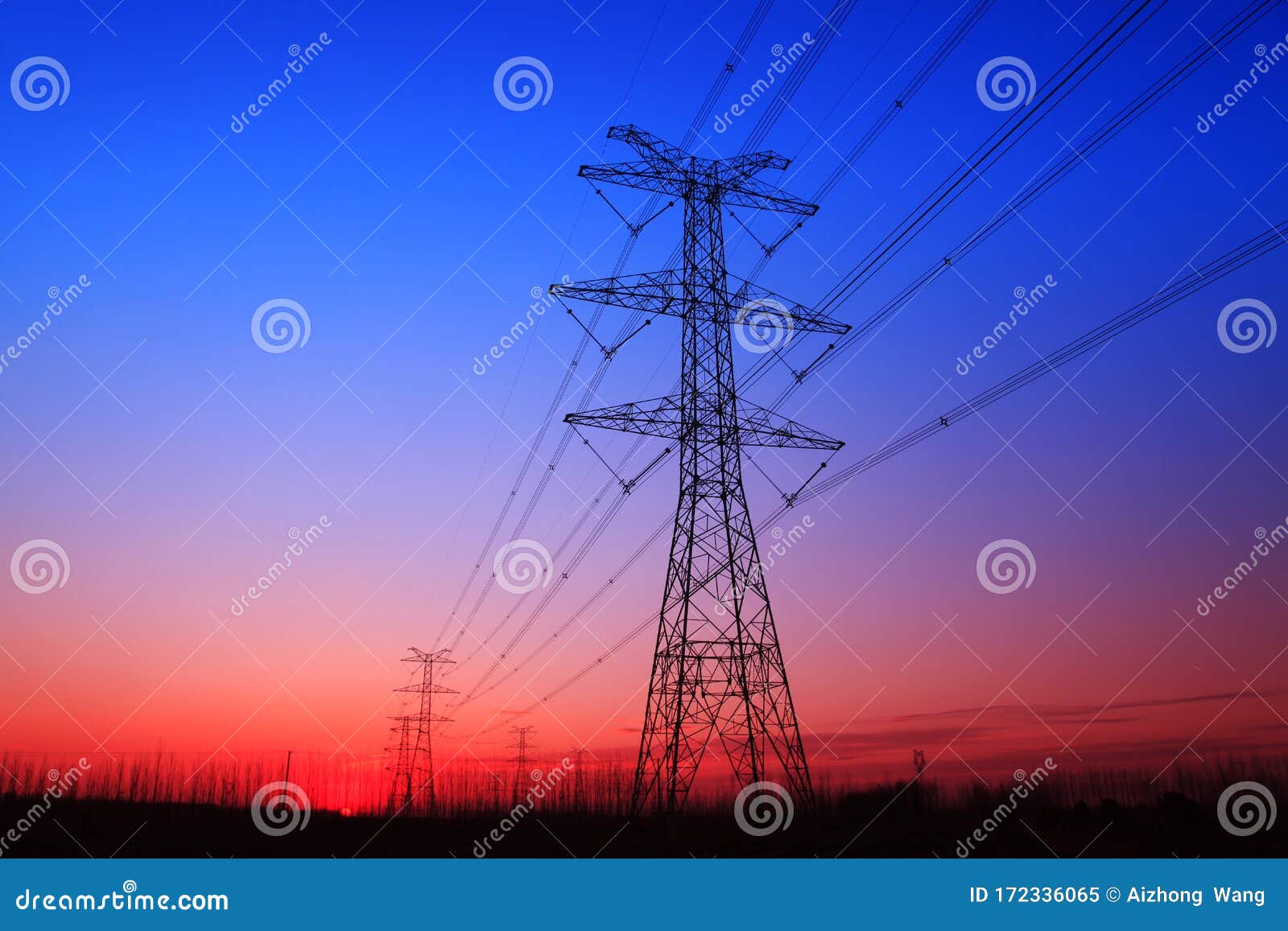 Pylon stock image. Image of electricity, pylon, network 172336065