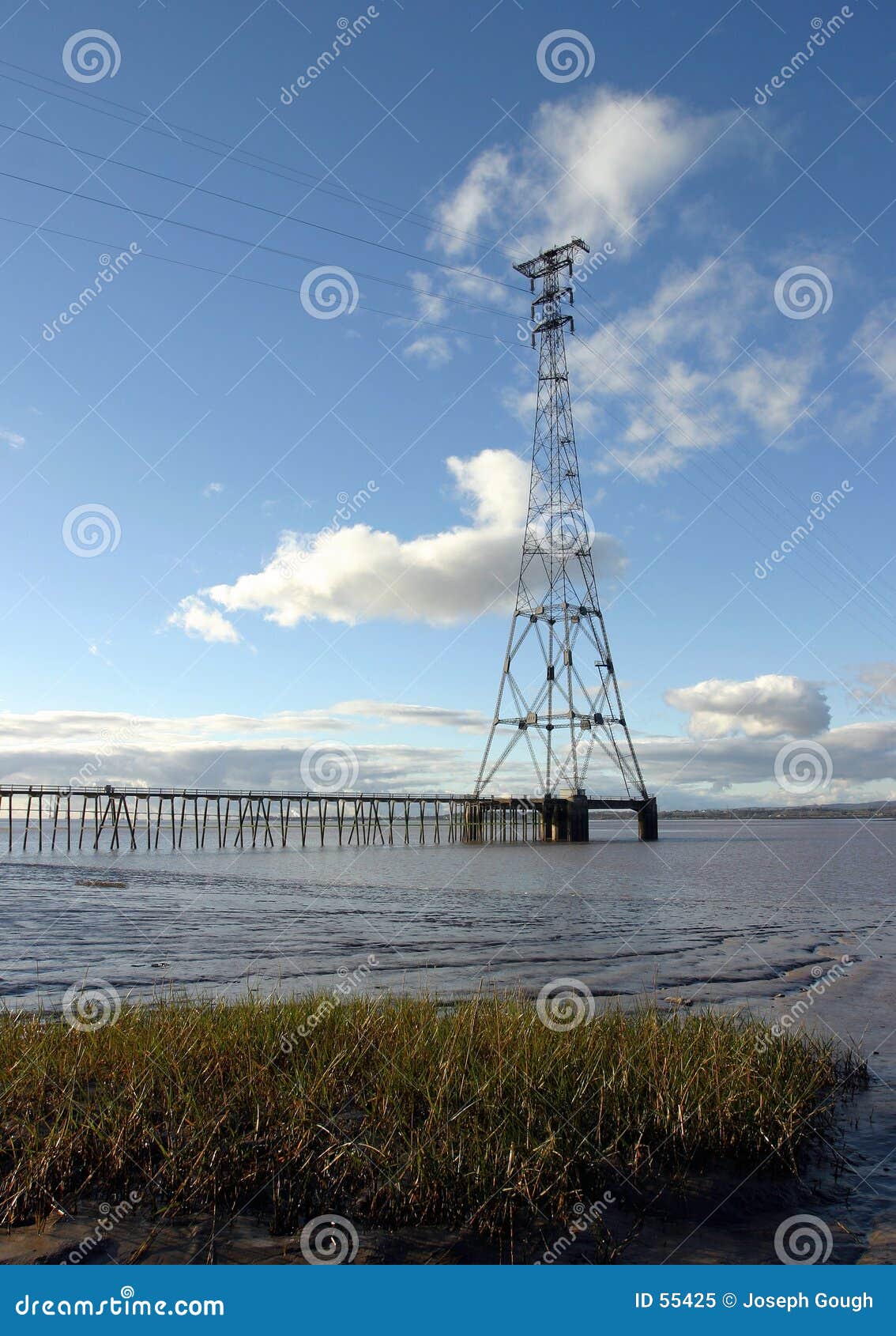 Pylon stock image. Image of industry, industrial, cable - 55425