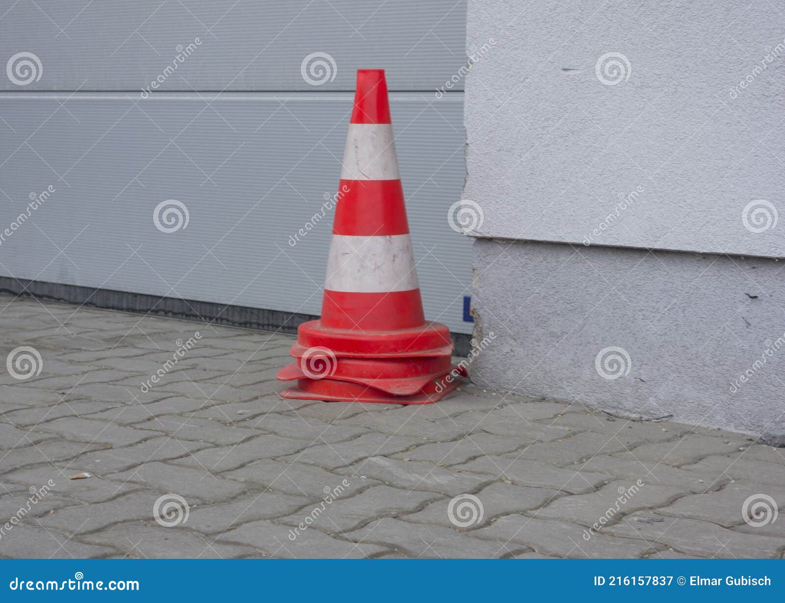 Pylon As Floor Marking or Road Marking Stock Image Image of insurance