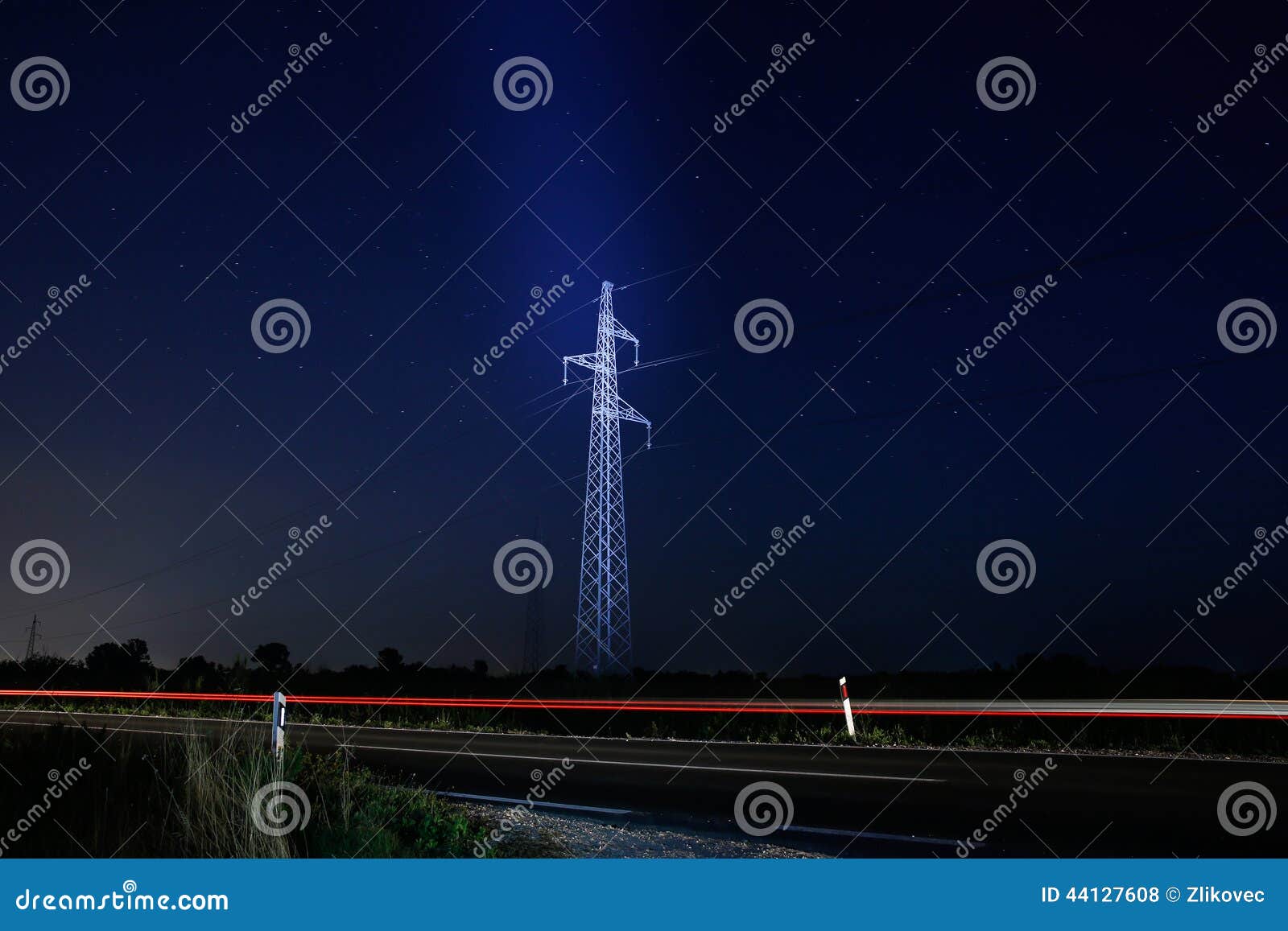 Pylon and traffic stock photo. Image of pole, electric 44127608