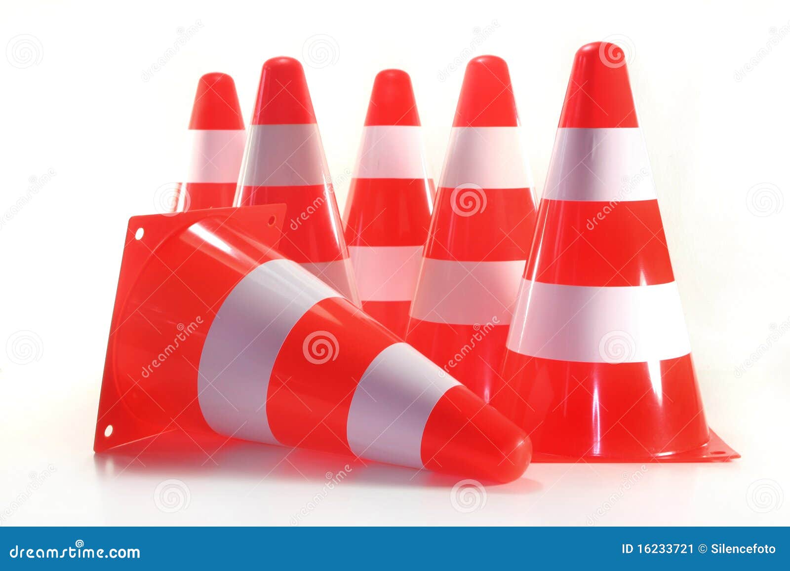 Pylons stock image. Image of block, orange, work, pylon 16233721