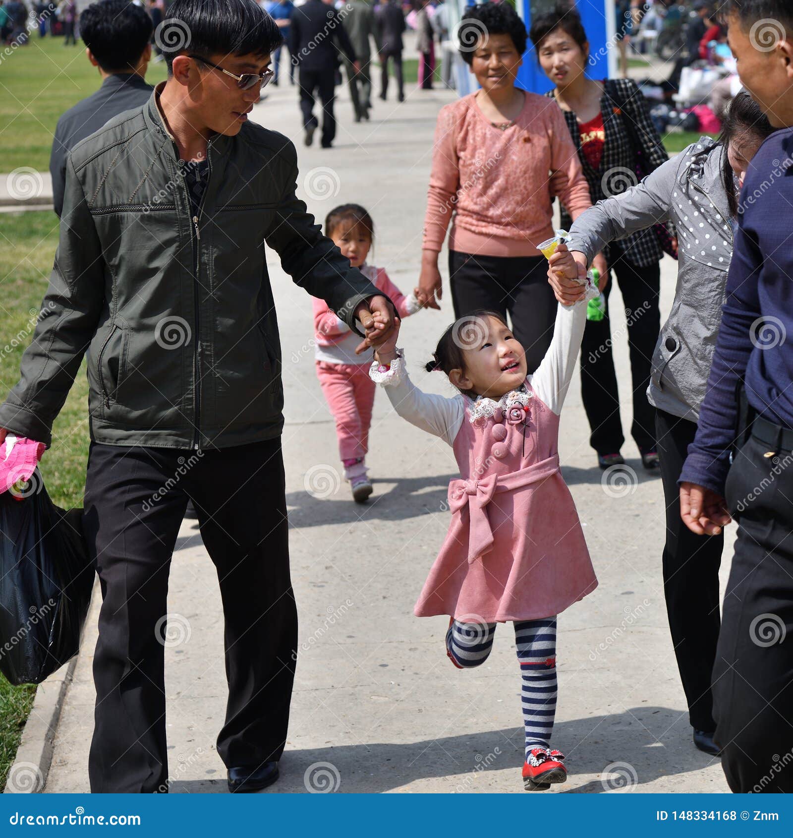 Pyongyang, North Korea. Little Girl Editorial Stock Photo - Image of ...