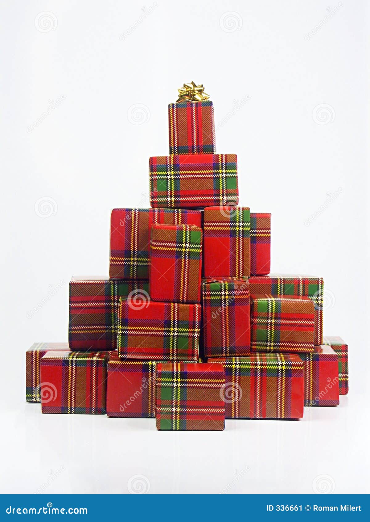 Pyramid Of Christmas Presents Stock Image - Image: 336661