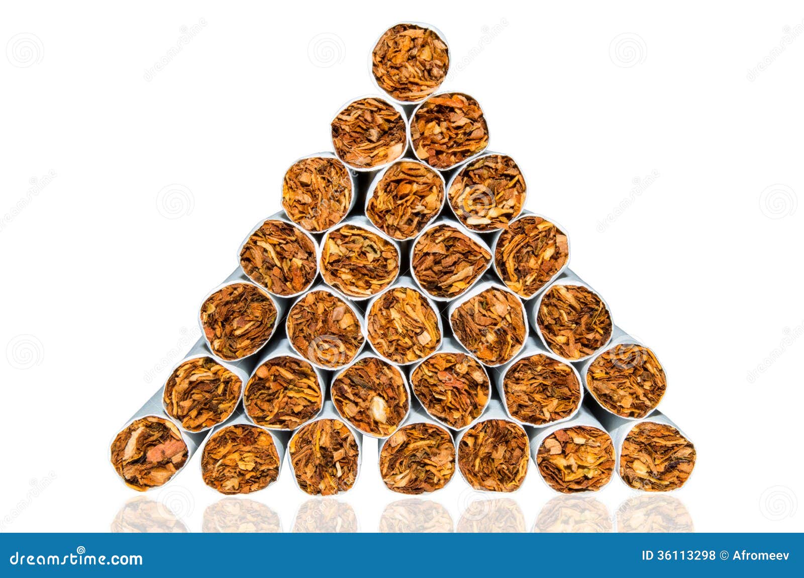Pyramid of cigarettes stock photo. Image of background 36113298