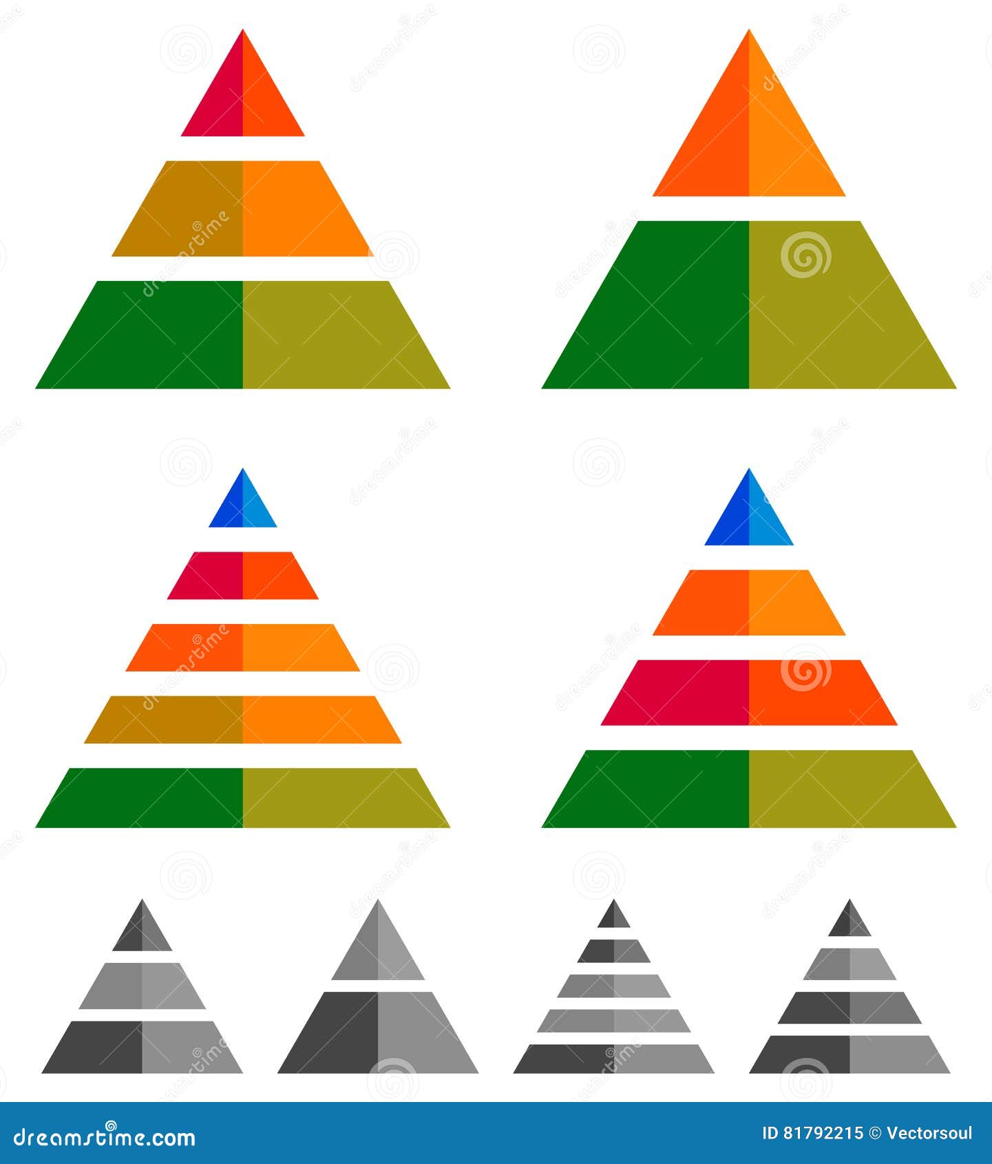 Cylinder Cone And Pyramid Charts