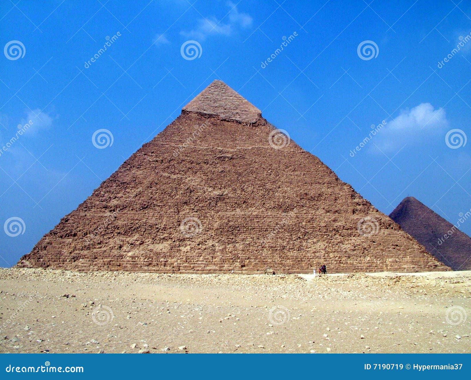 Pyramid in egypt stock image. Image of east, humankind - 7190719