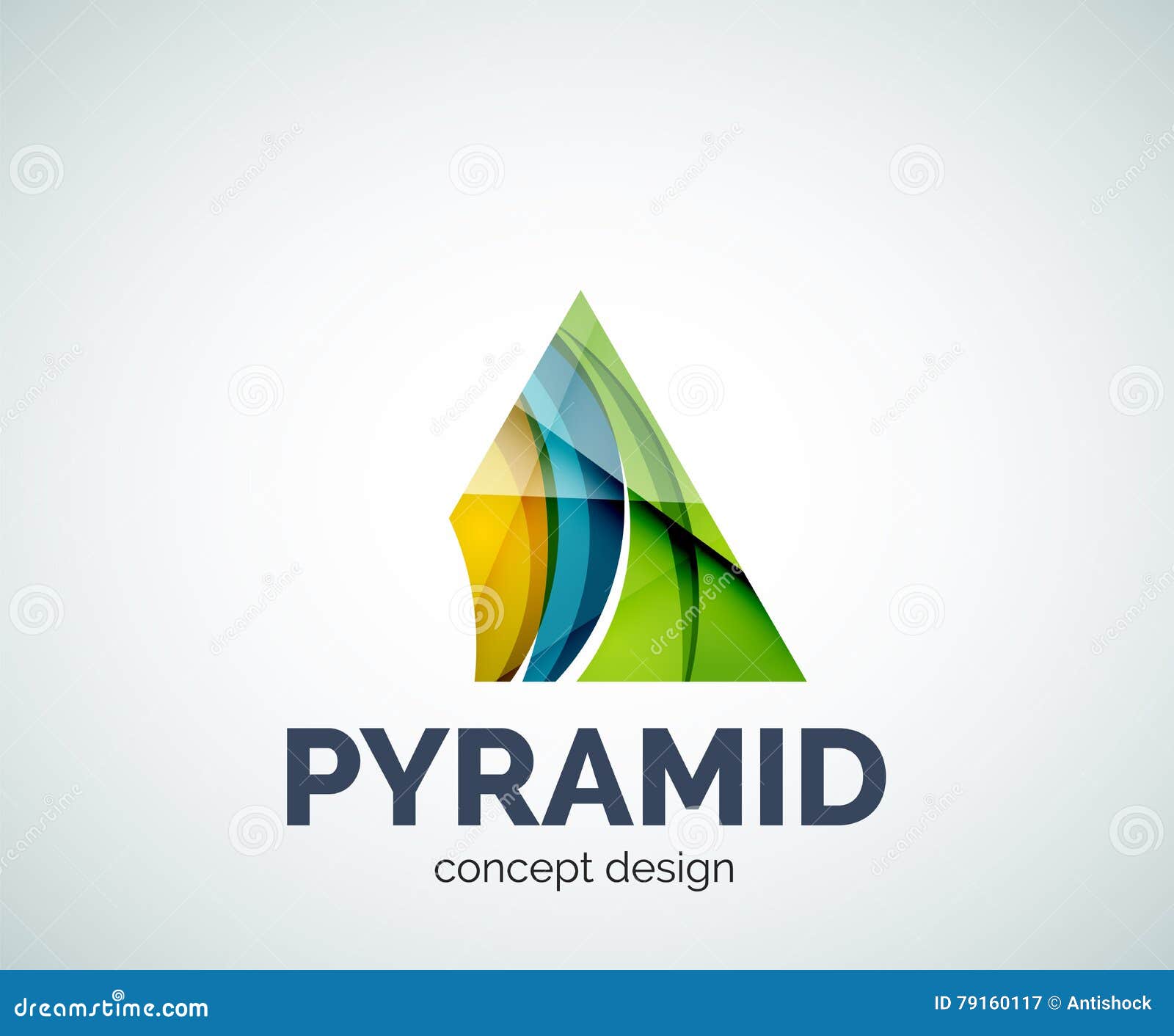 pyramid logo business branding icon