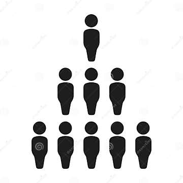 Pyramid of people stock illustration. Illustration of text - 258609062