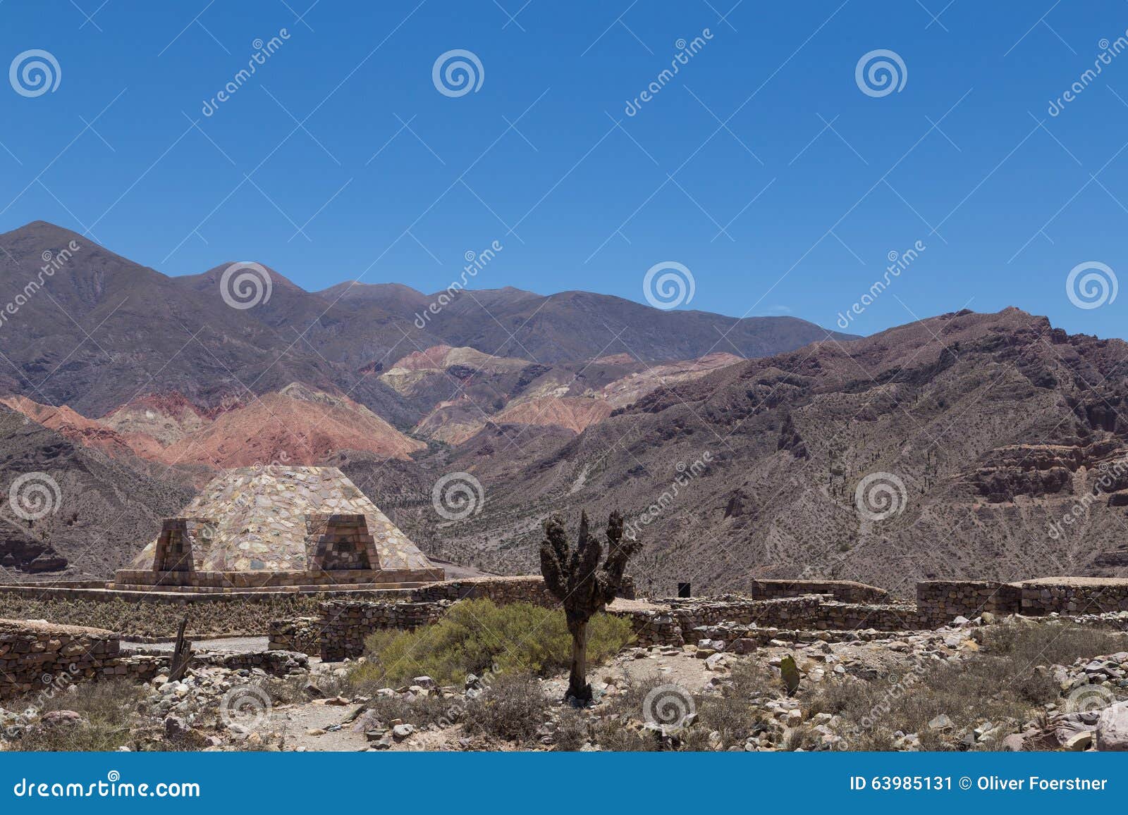 pyramid at pucara de tilcara