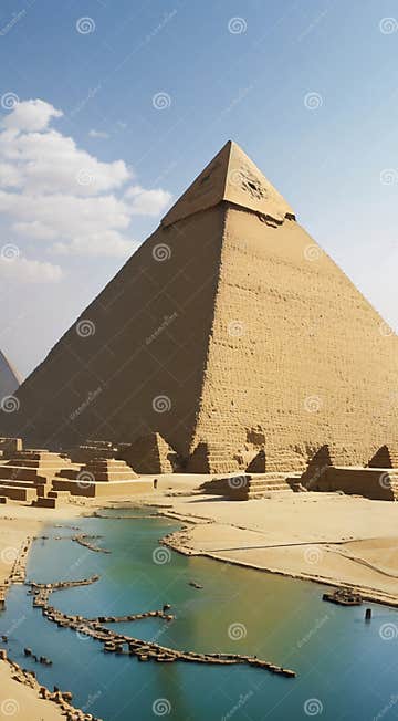 AI Generated Illustration Of The Egyptian Pyramid Reimagined Into The