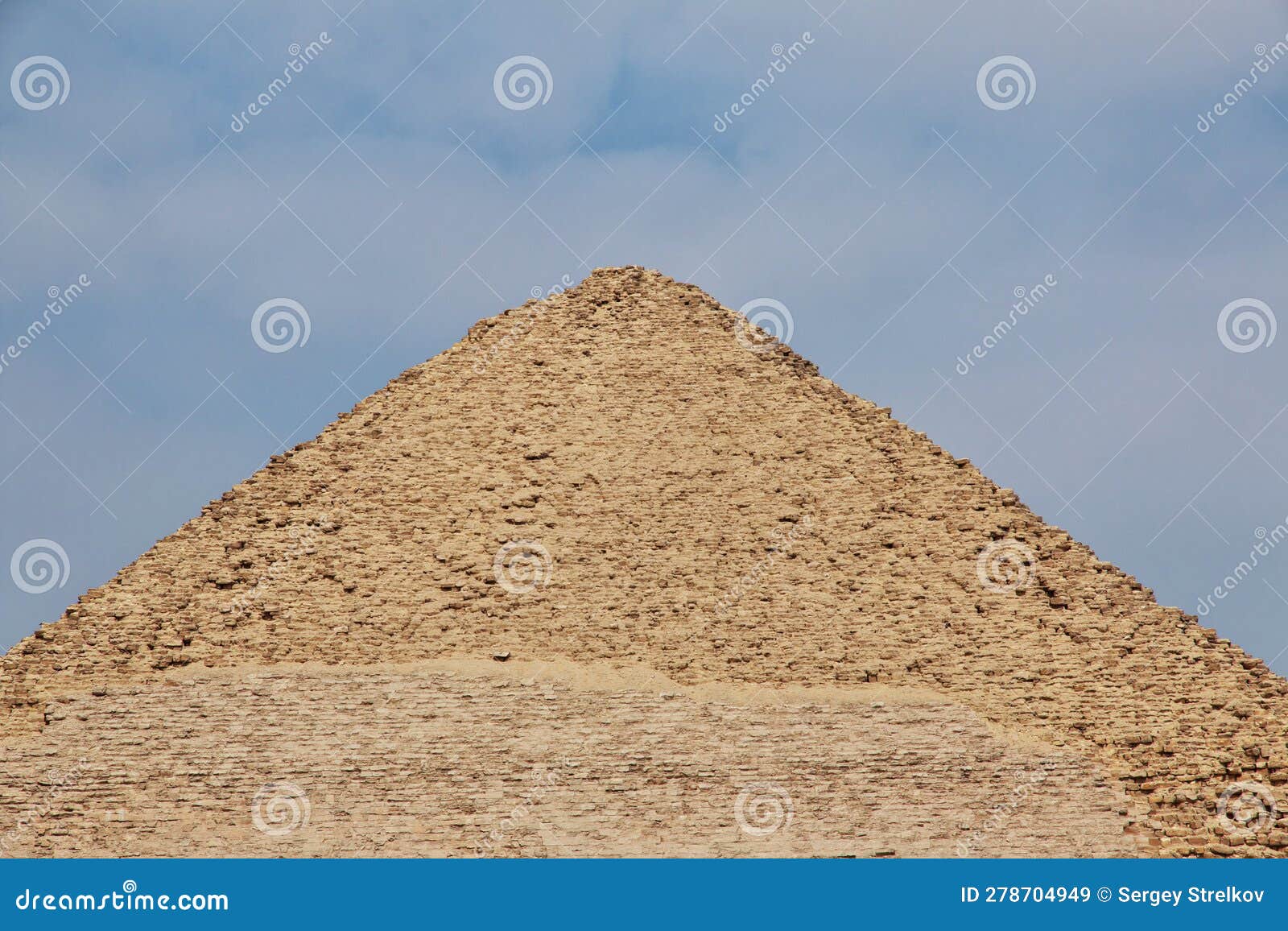 pyramids in dahshur, sahara desert, egypt