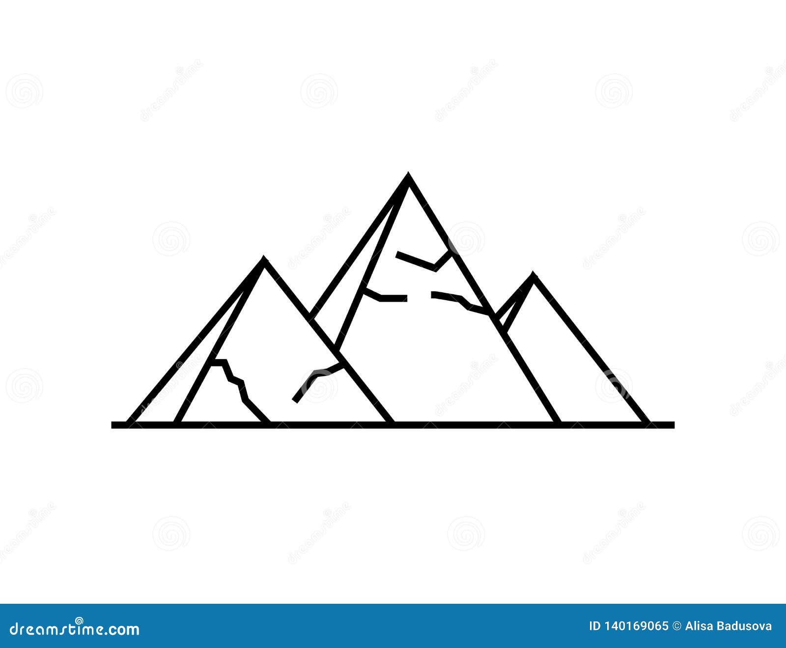 Pyramids Icon Simple Illustration Of Pyramids Vector Icon For The Web Stock Vector Illustration Of Monument Graphic 140169065