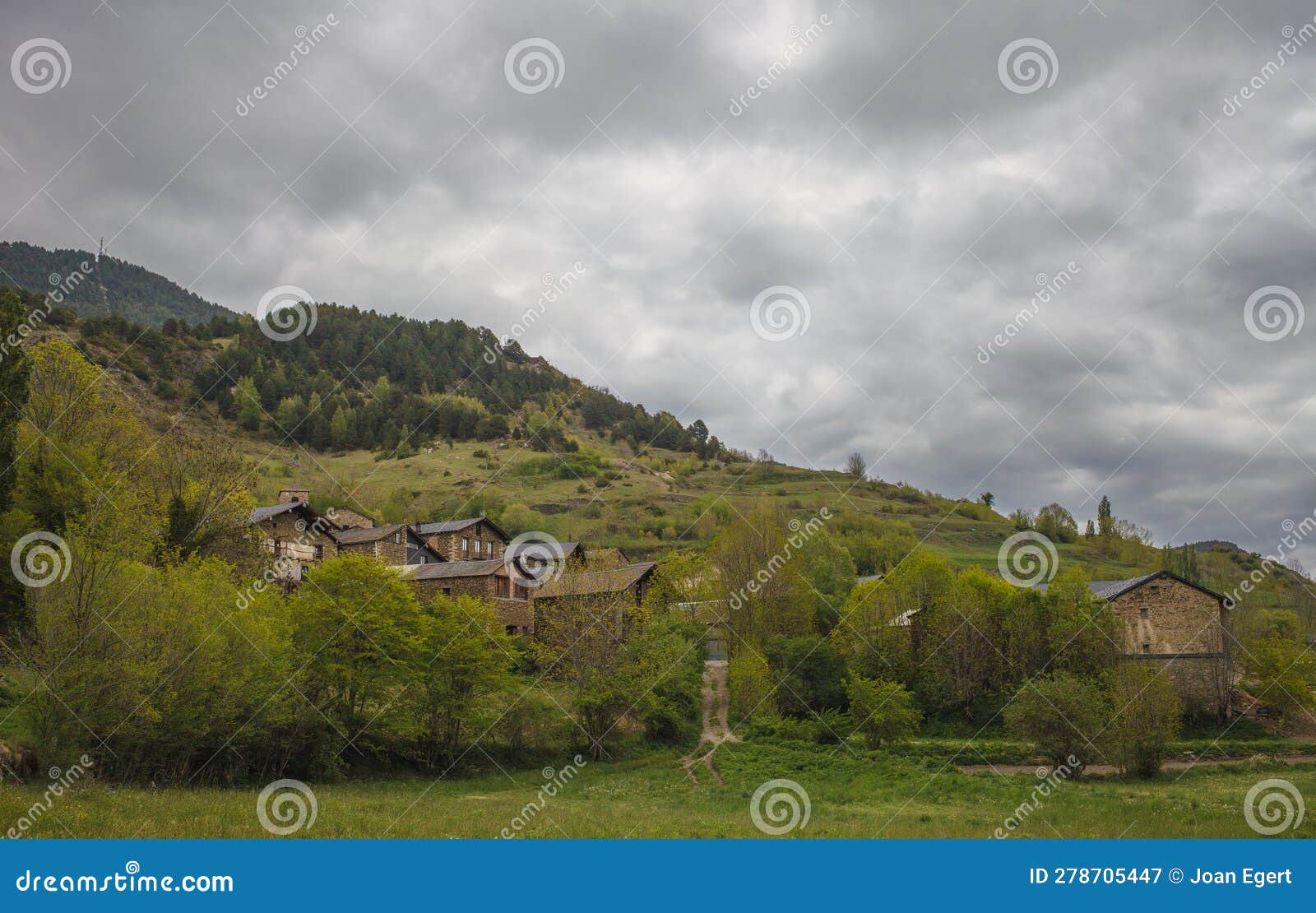 pyrenees mountain village of ars