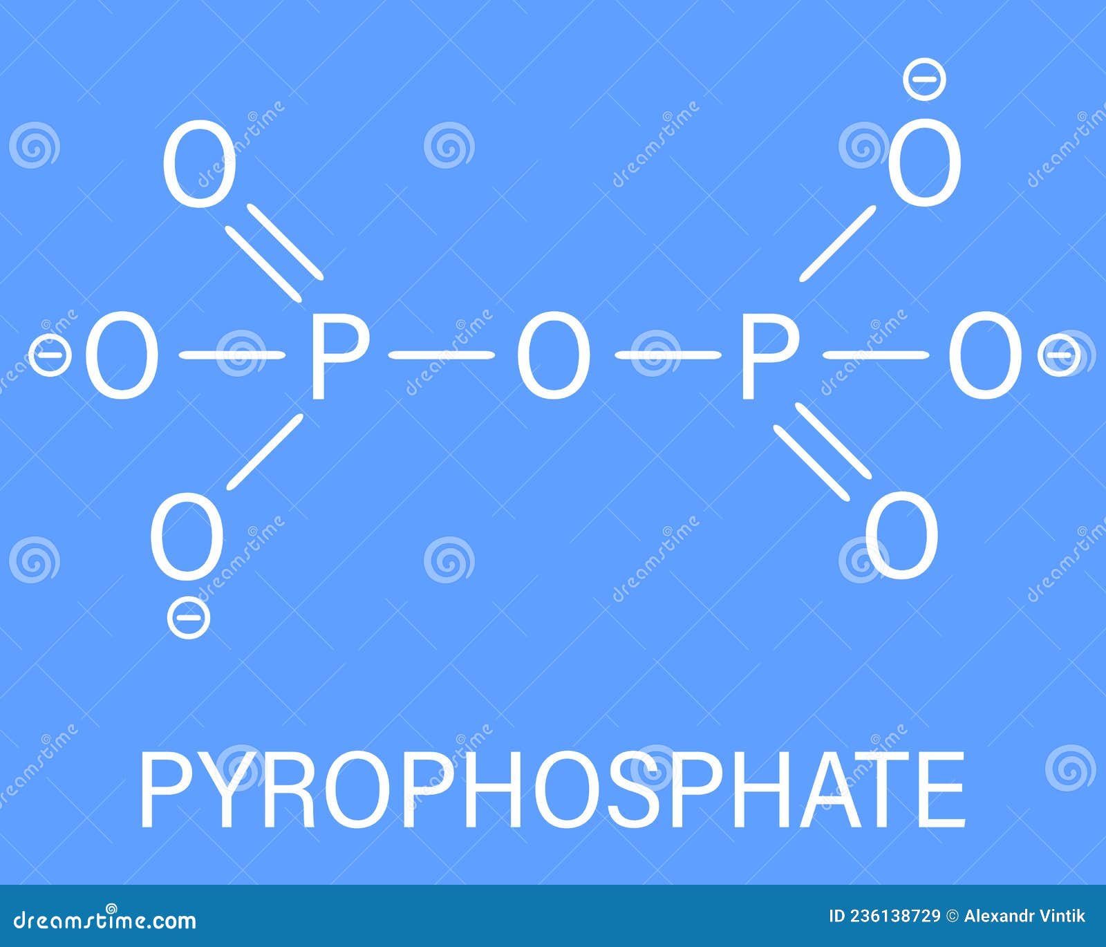 Pyrophosphate PPi Anion. Important In Biochemistry, Used As Food