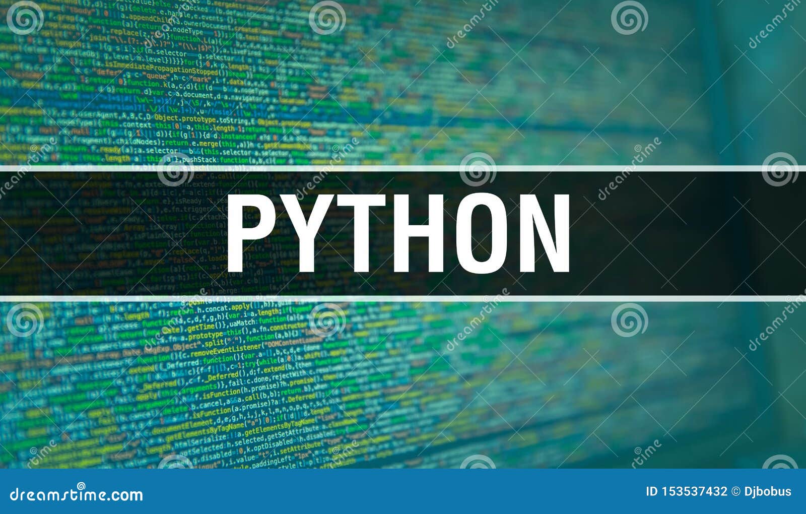 PYTHON with Binary Code Digital Technology Background. Abstract Background  with Program Code and PYTHON Stock Photo - Image of number, password:  153537432