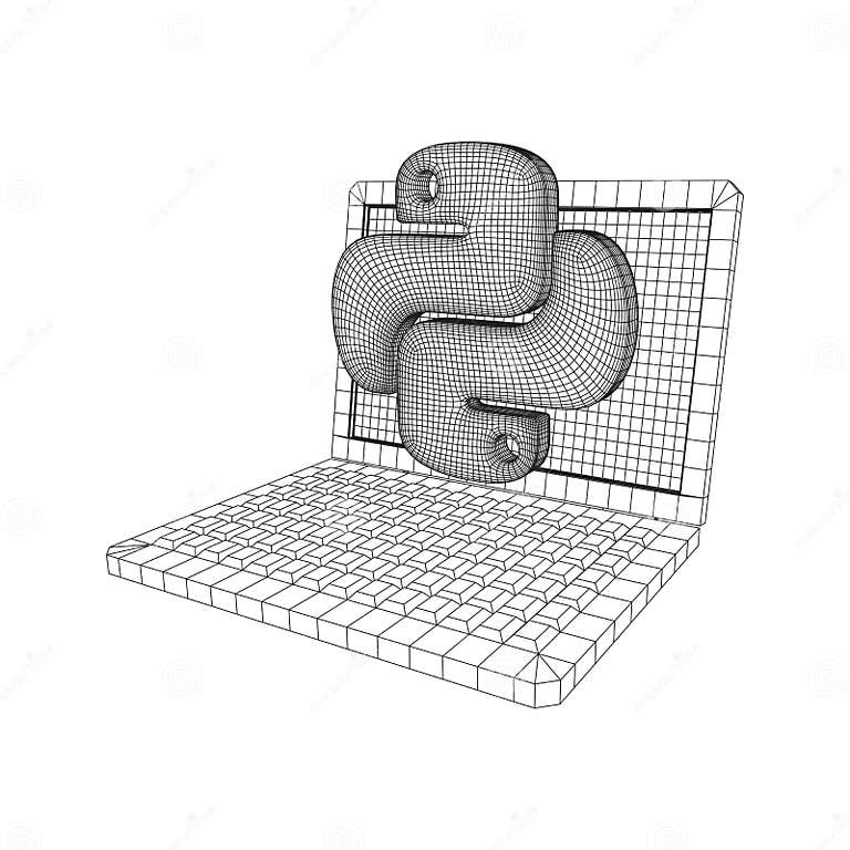 Python code language sign stock vector. Illustration of poly - 168524334