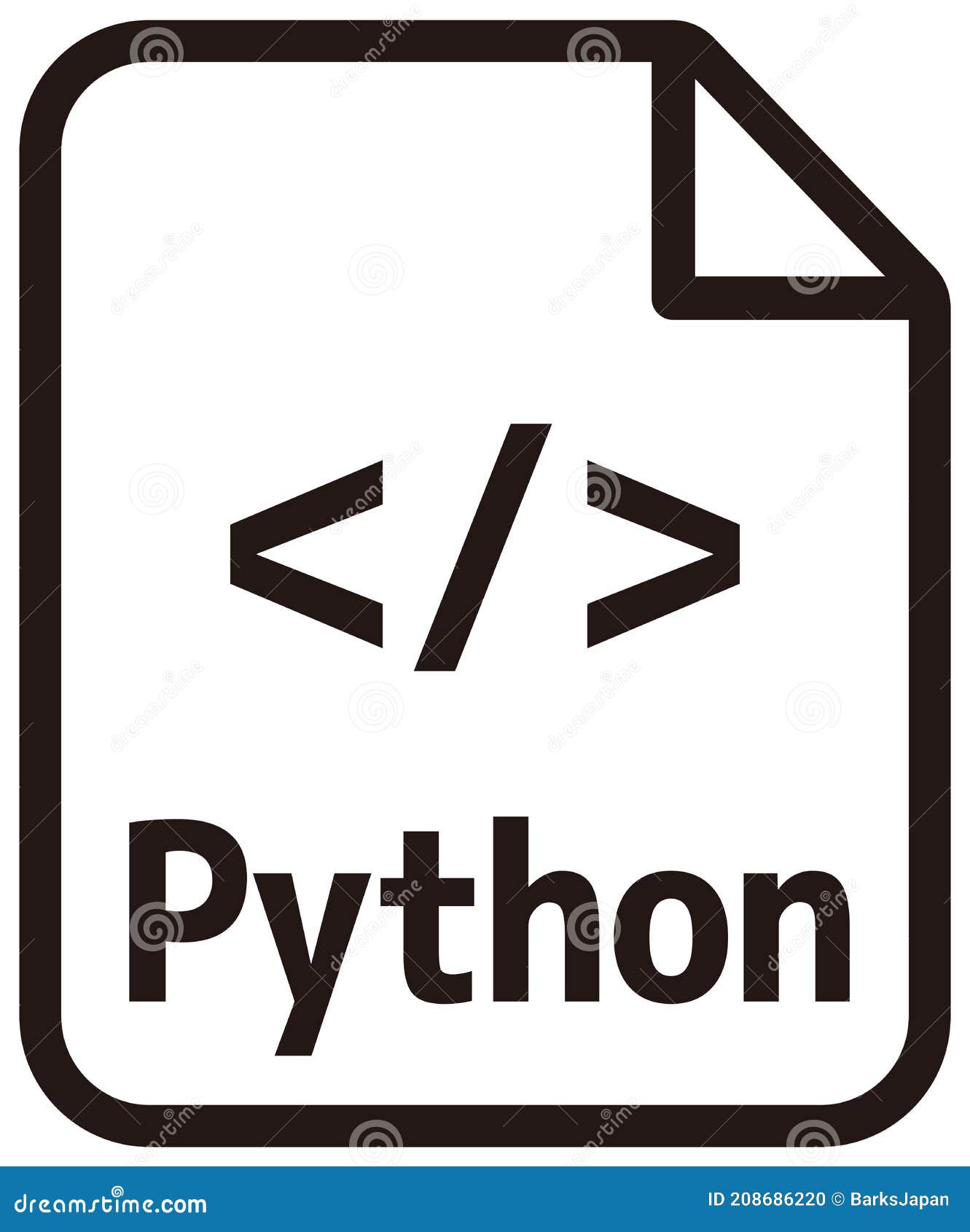Python Icon | Major Programming Language Vector Icon Illustration Stock ...
