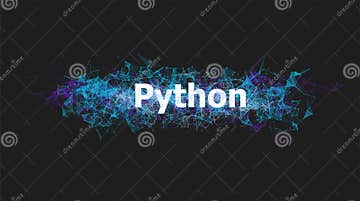 Python Technology for Website Design Stock Vector - Illustration of ...