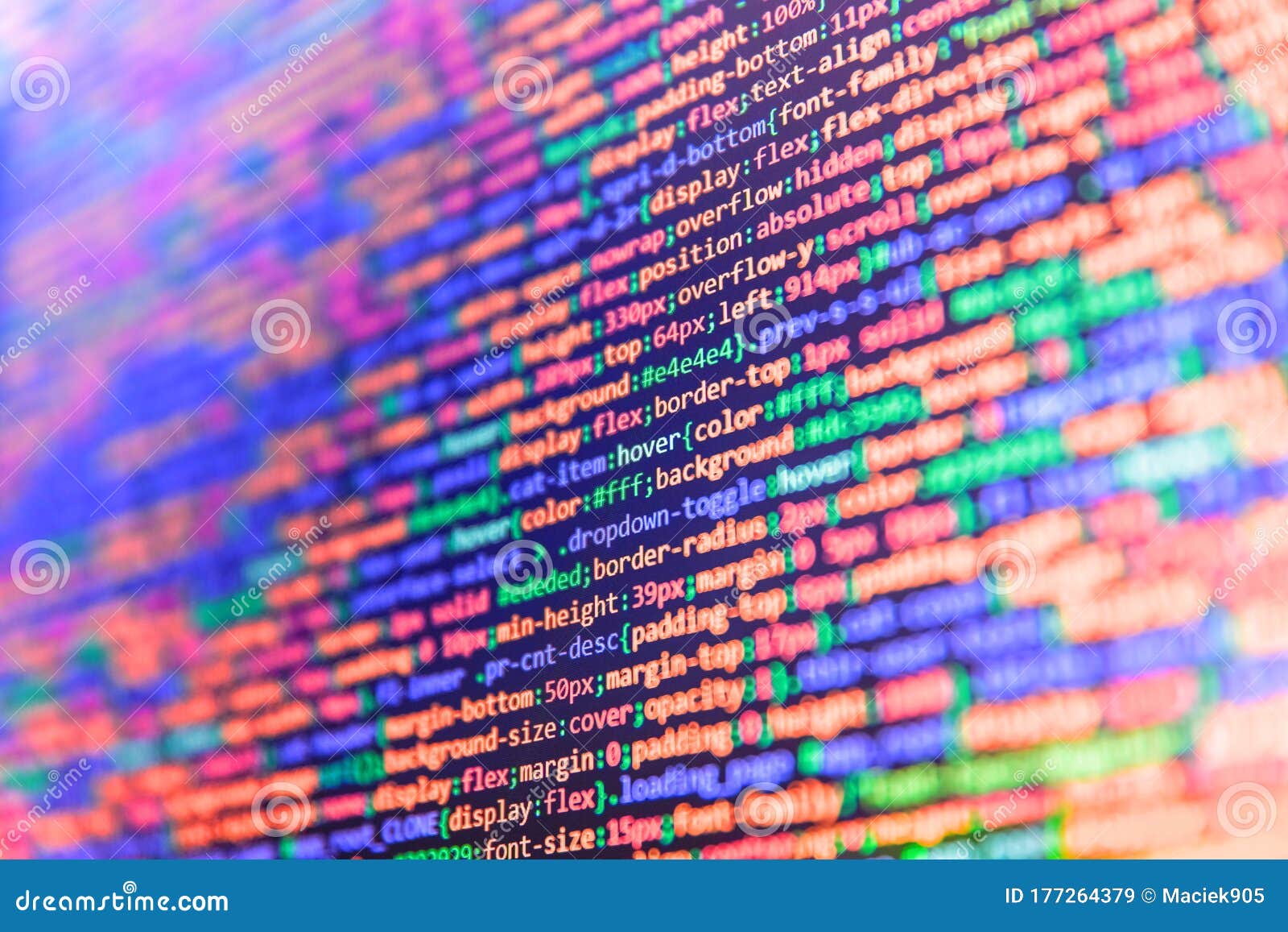 Python Programming Developer Code. Writing Programming Code on Laptop.  Creative Js HTML5 Closeup Set on Background Stock Image - Image of markup,  internet: 177264379