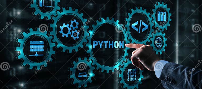Python Programming Language. Programing Workflow Abstract Algorithm ...