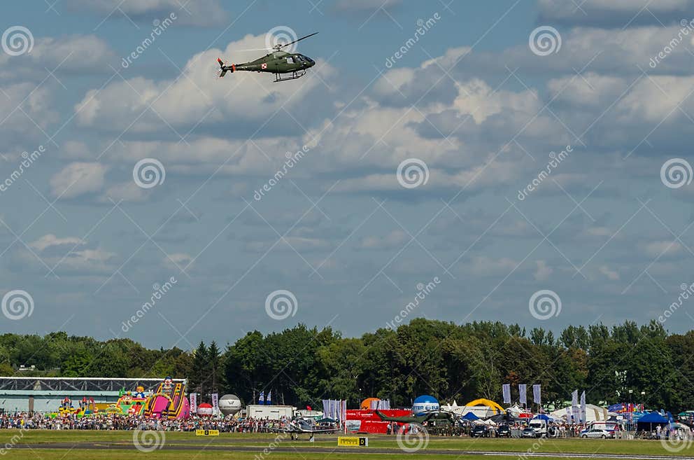 PZL Swidnik SW4 Puszczyk editorial stock photo. Image of transport