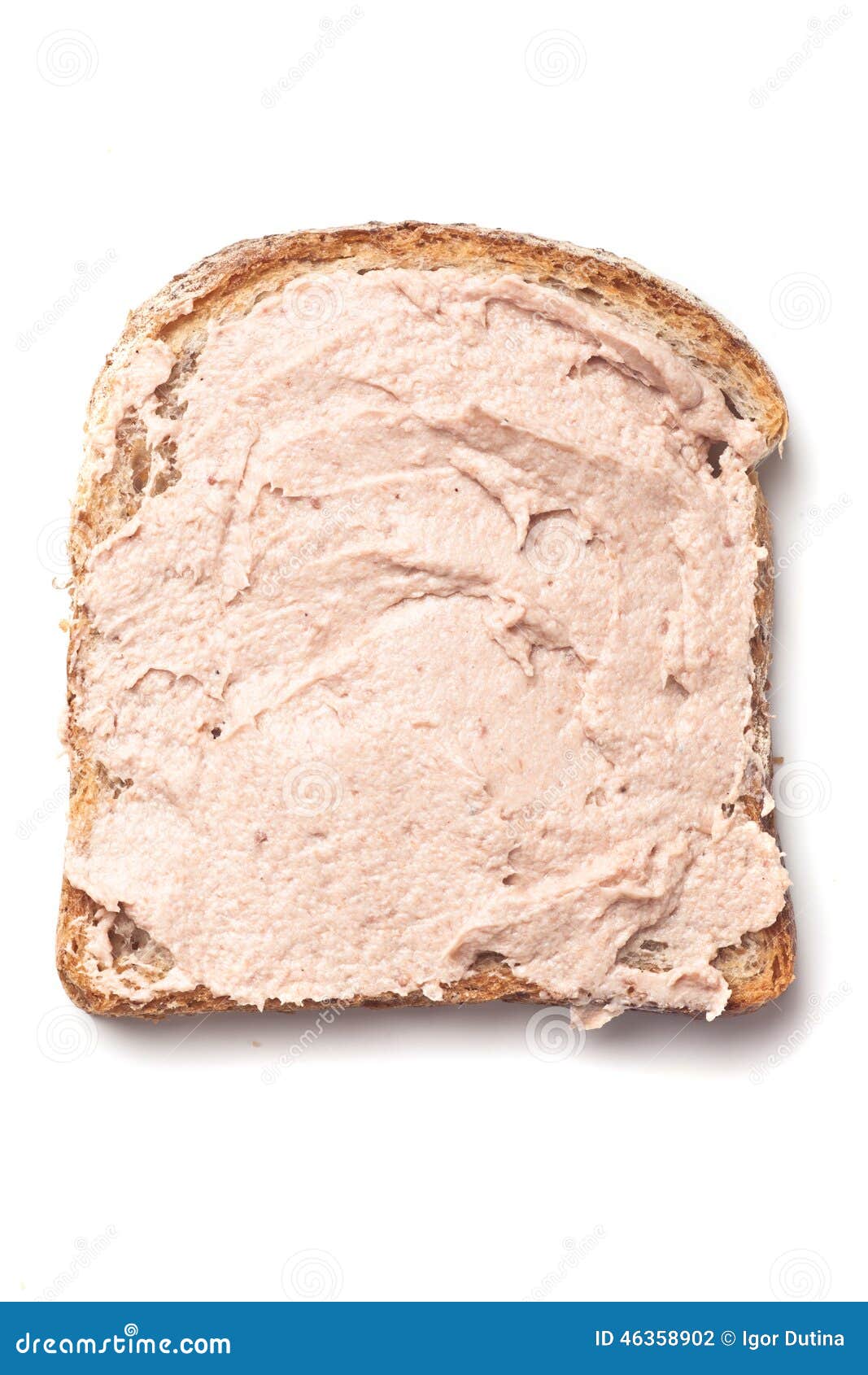 pÃÂ¢tÃÂ© spread on slice of bread