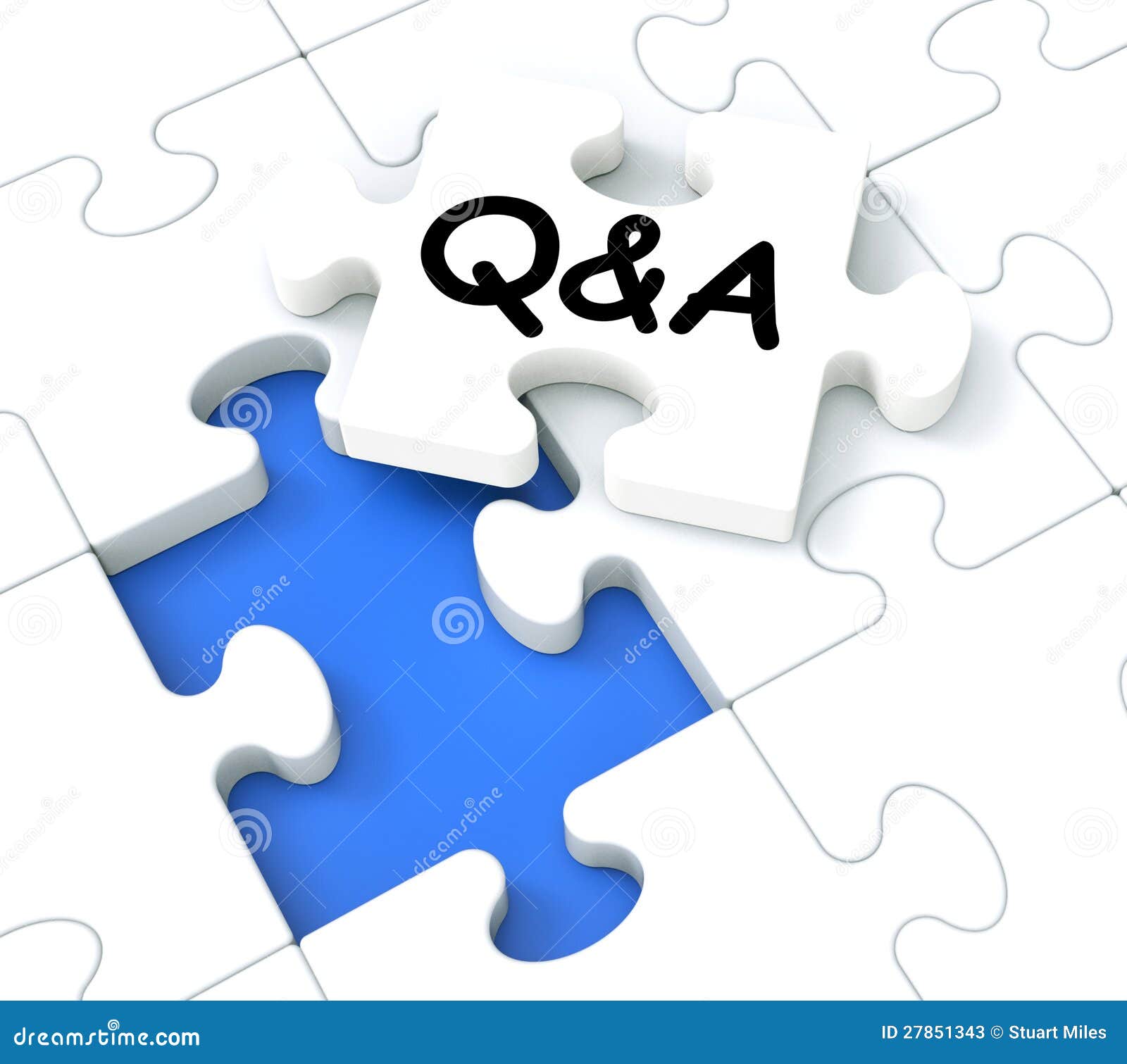 Q&a Puzzle Shows Frequently Asked Questions Stock Illustration ...