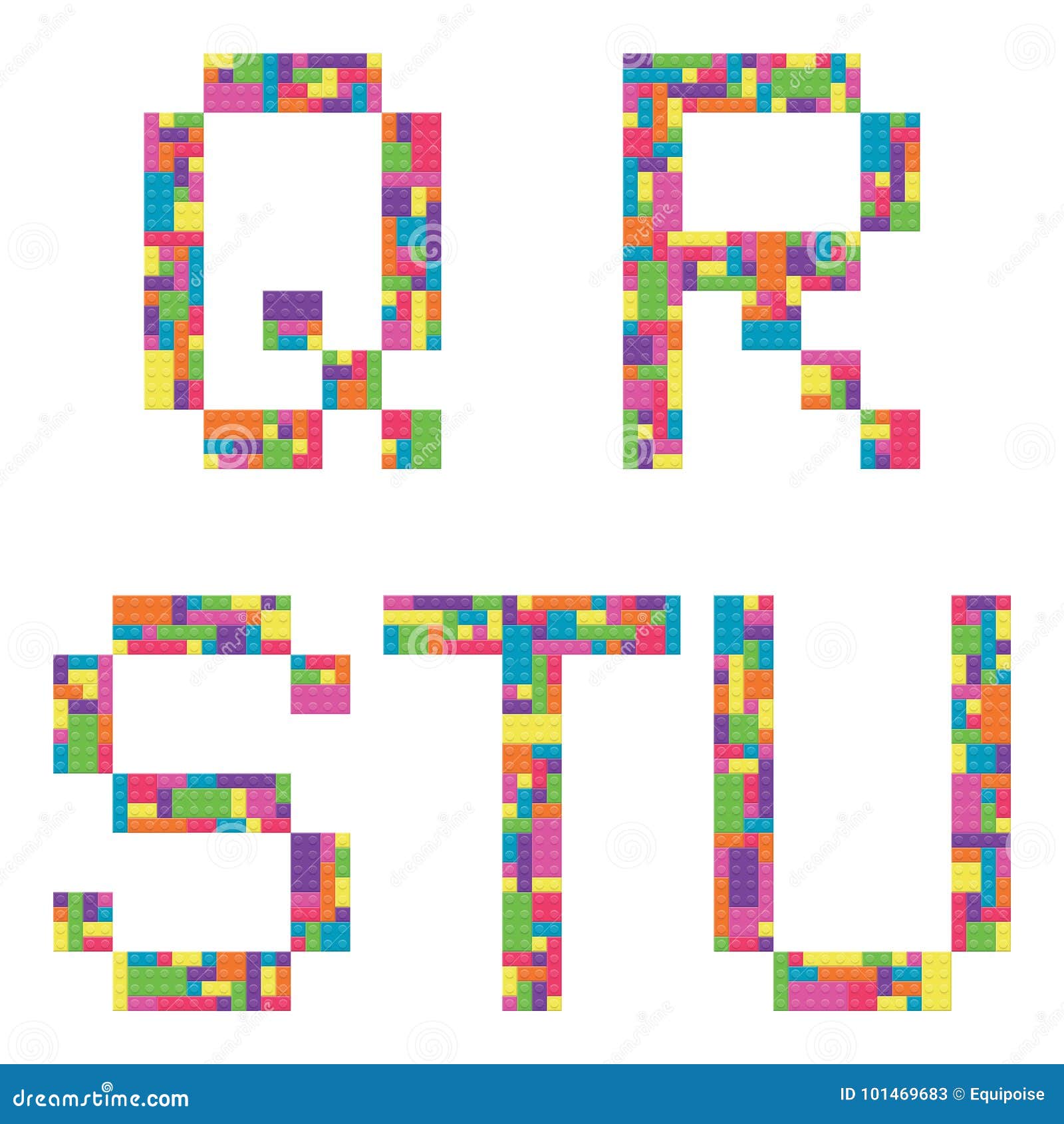 Alphabet Blocks Vector Art & Graphics