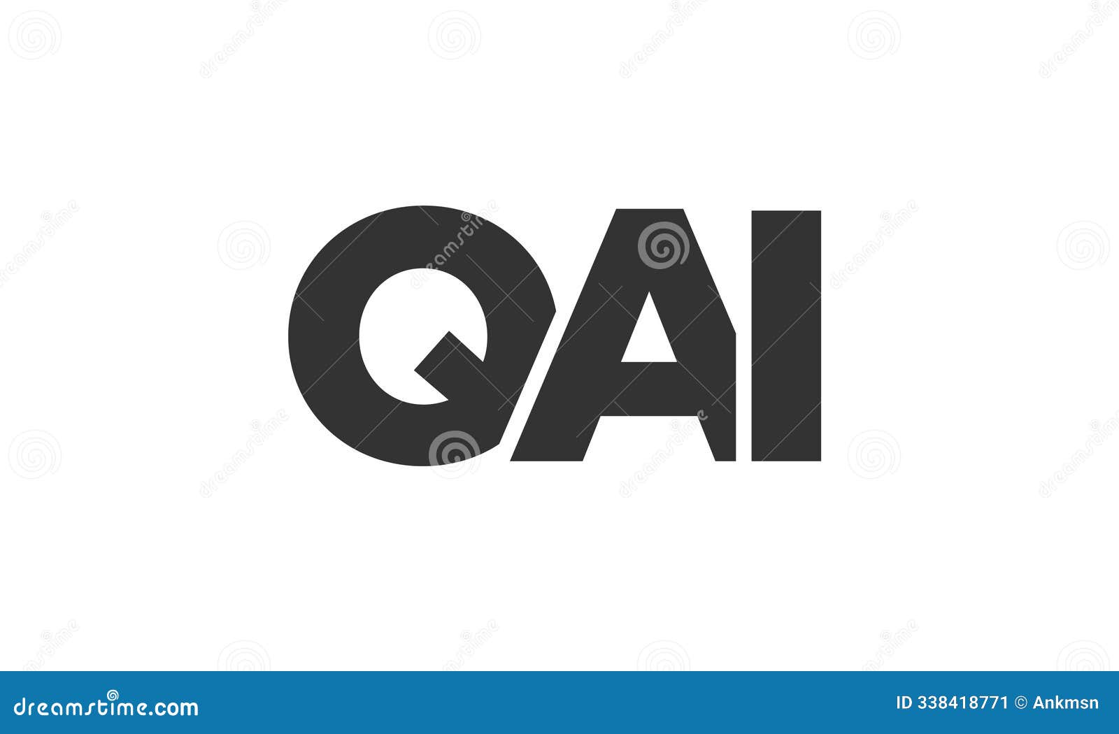 qai logo  template with strong and modern bold text. initial based  logotype featuring simple and minimal typography.