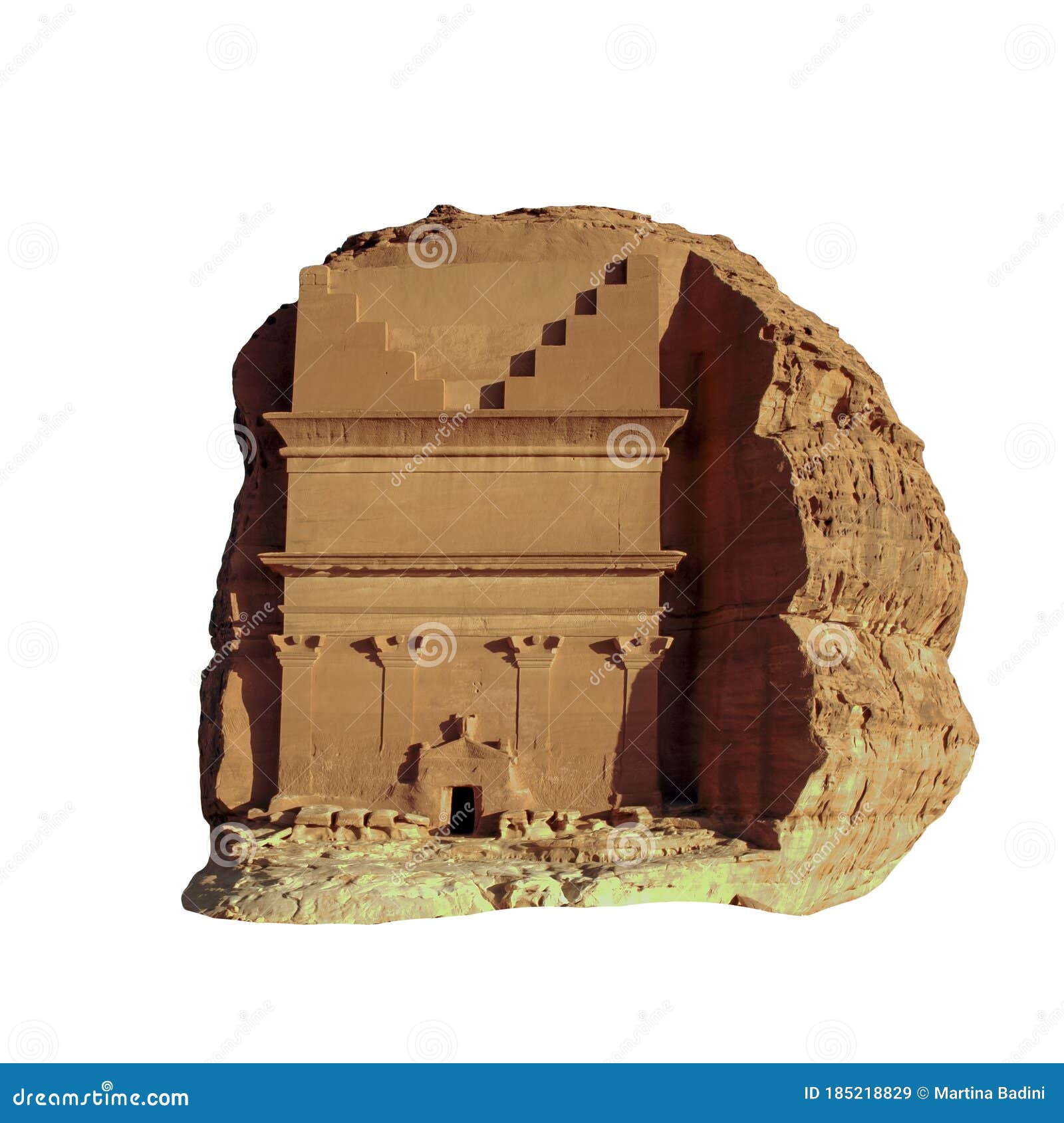 qasr al farid, one of the tomb at the archaeological site mada`in saleh also called al-Ã¡Â¸Â¤ijr or hegr, saudi arabia.  on w