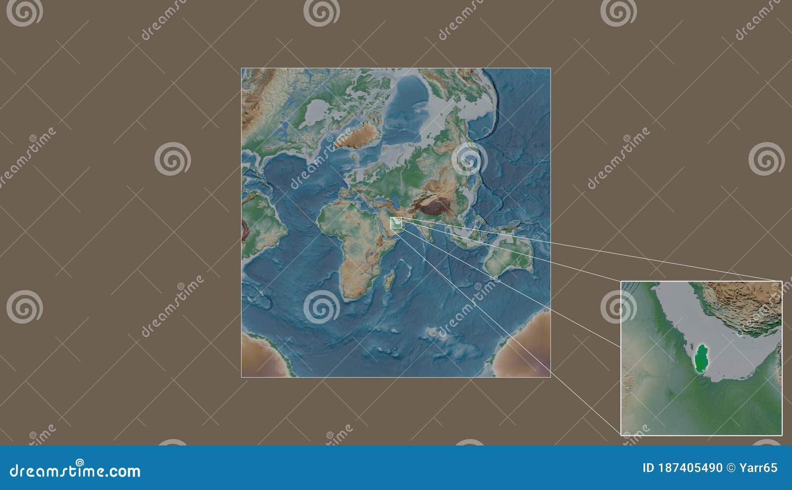 Qatar Physical. Area Extracted Stock Illustration Illustration of aster, elevation 187405490
