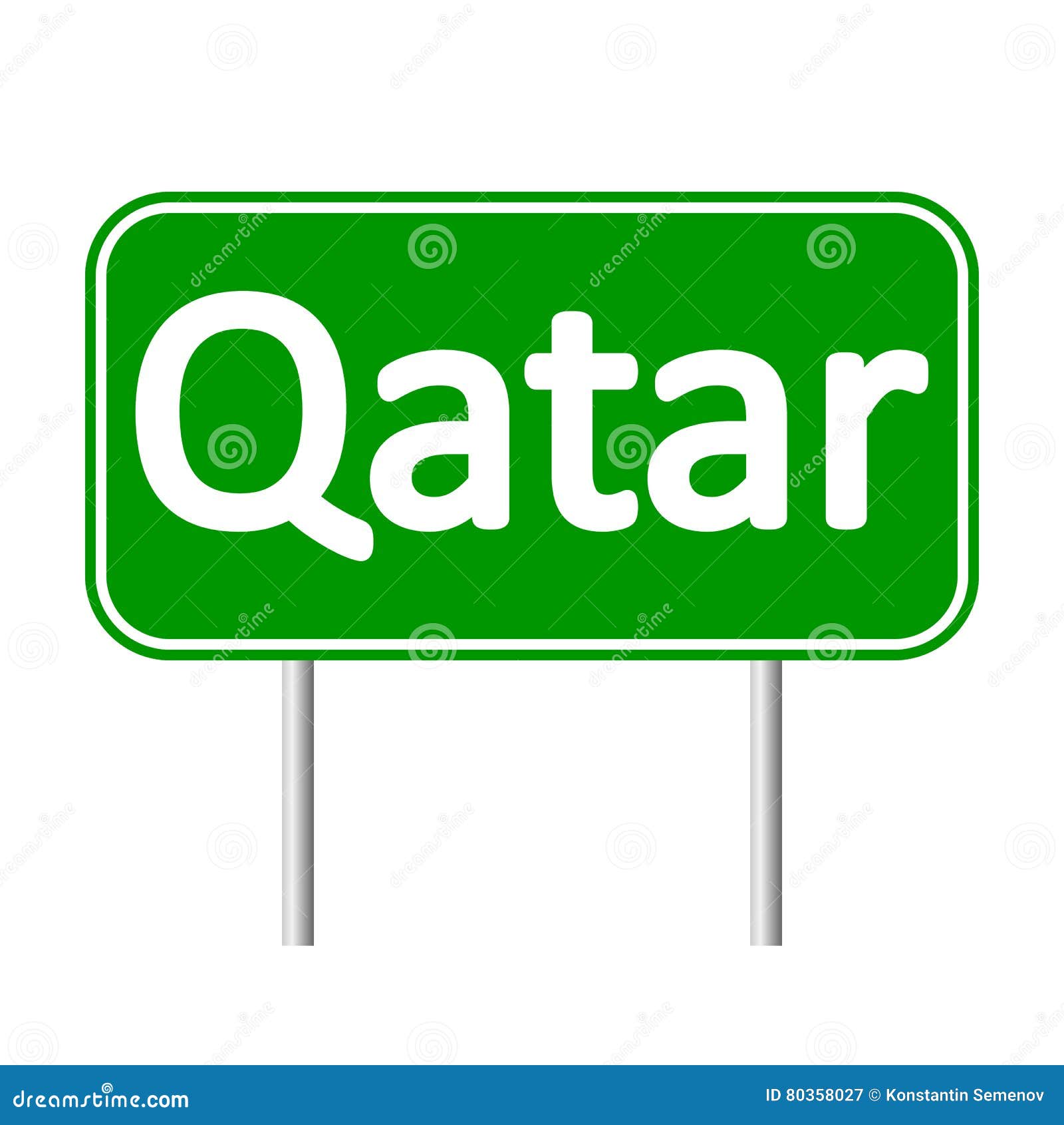 qatar road sign.
