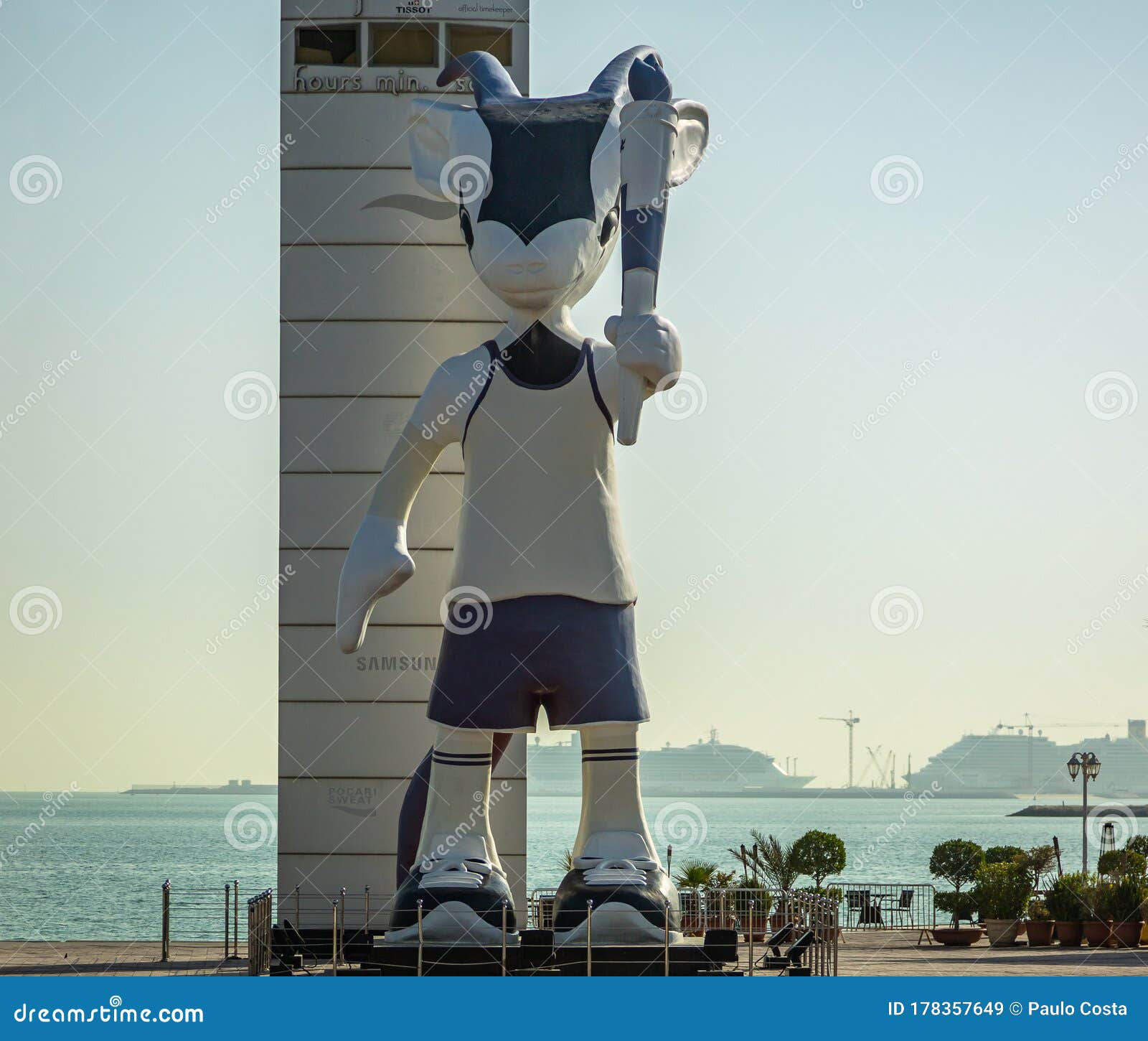 Qatar 2022 World Cup Mascot Editorial Stock Image - Image of 2022