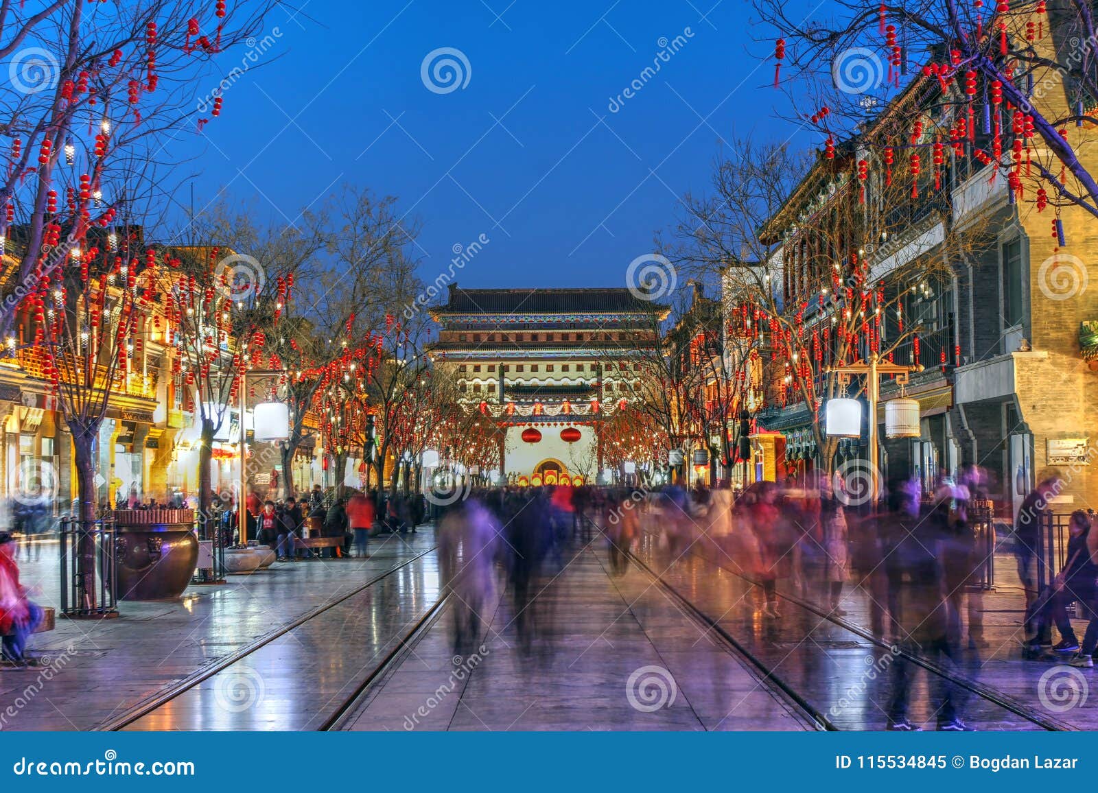 qianmen street, beijing, china