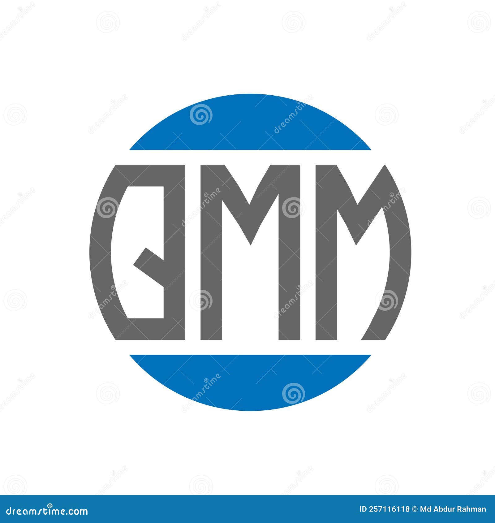 QMM Letter Logo Design on White Background. QMM Creative Initials ...