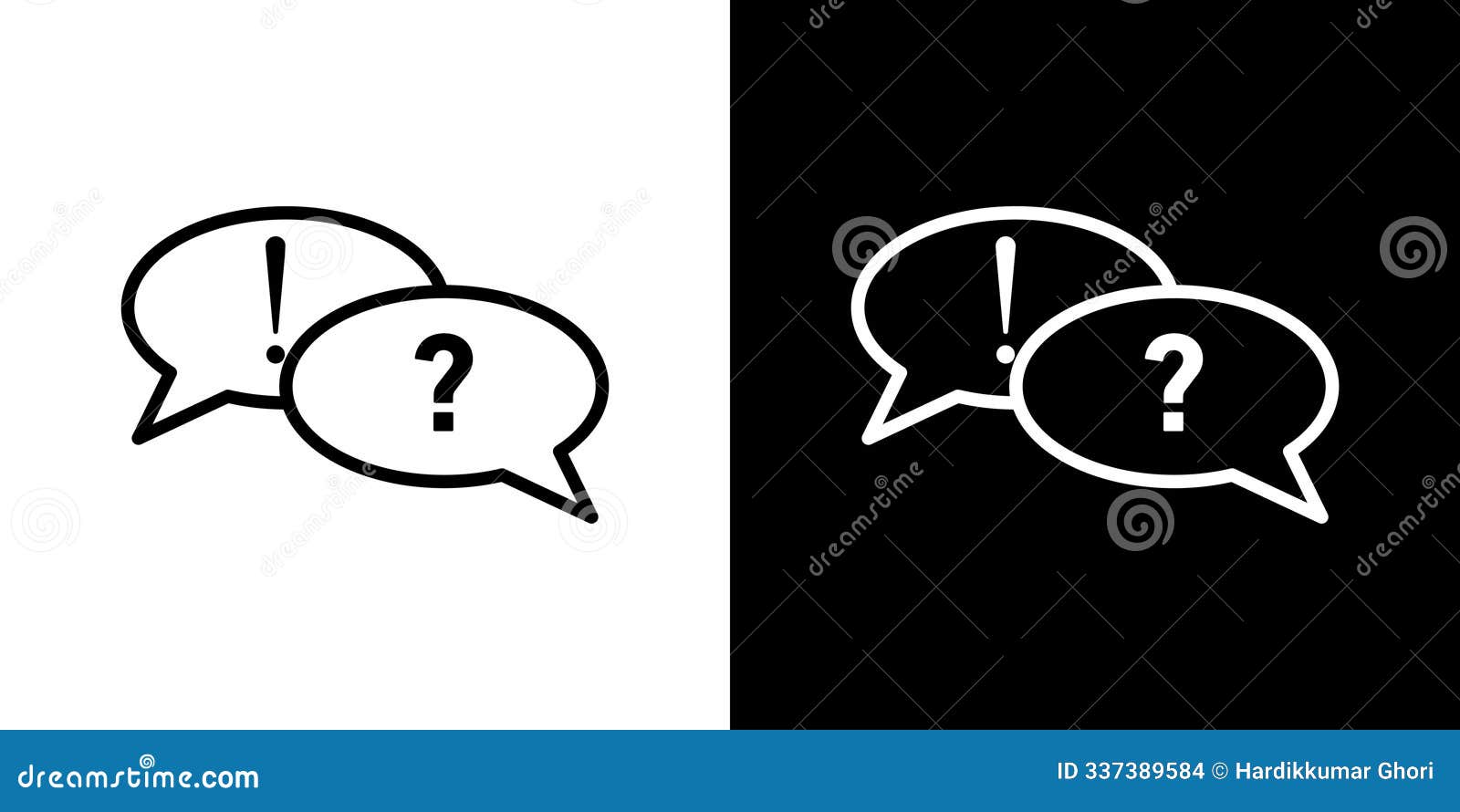qna thin line  icon set