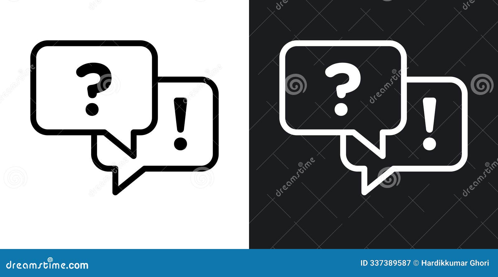 qna thin line  icon set