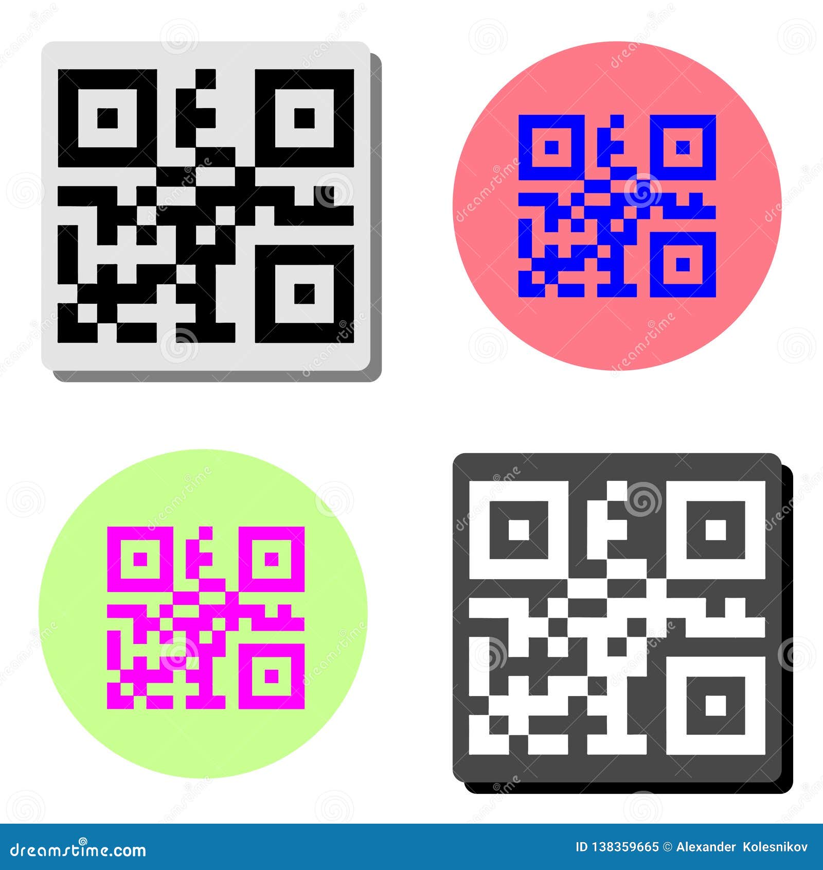 Download QR code. flat vector icon stock vector. Illustration of ...