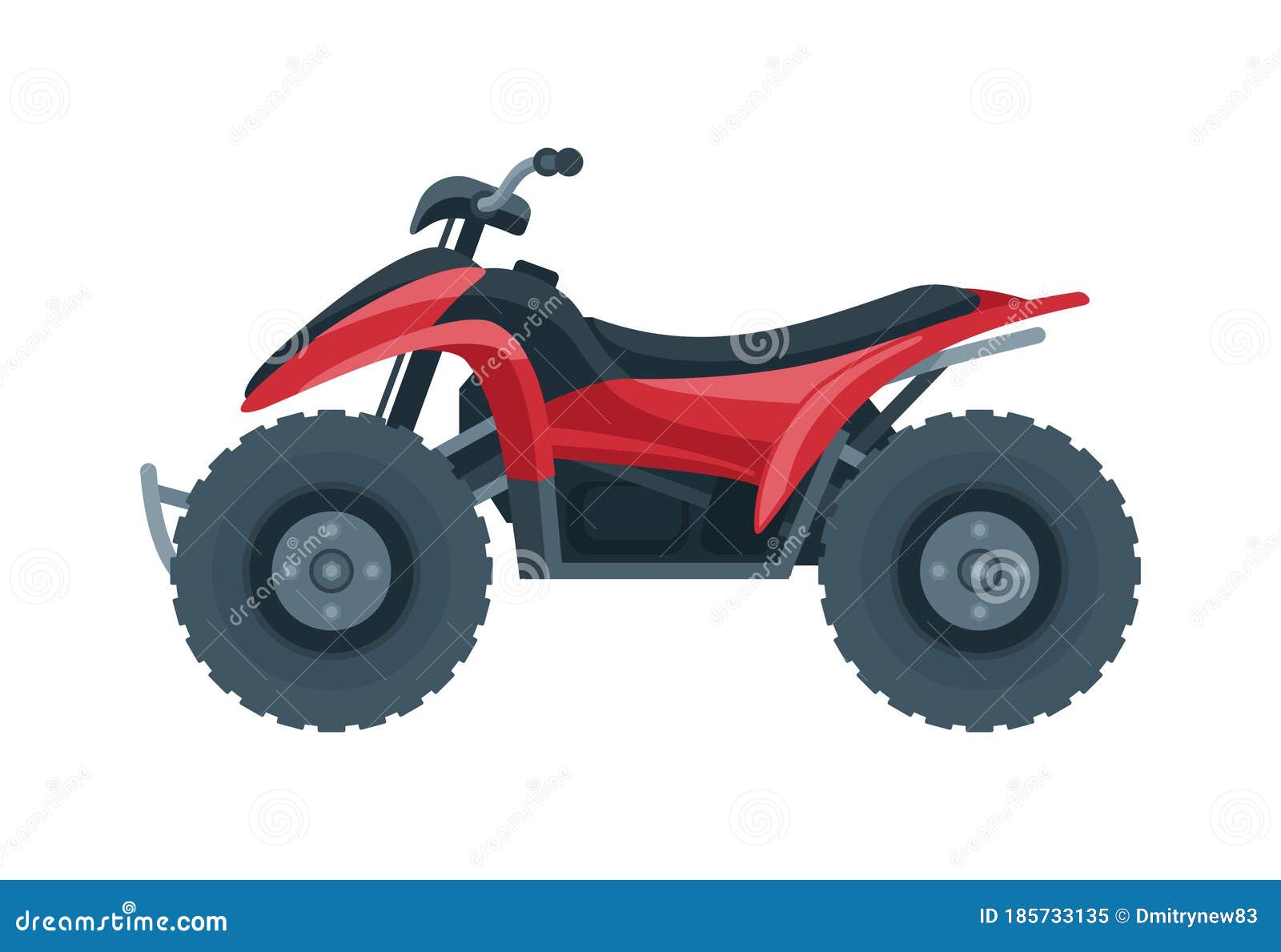 Quad bike vector stock vector. Illustration of graphic 185733135