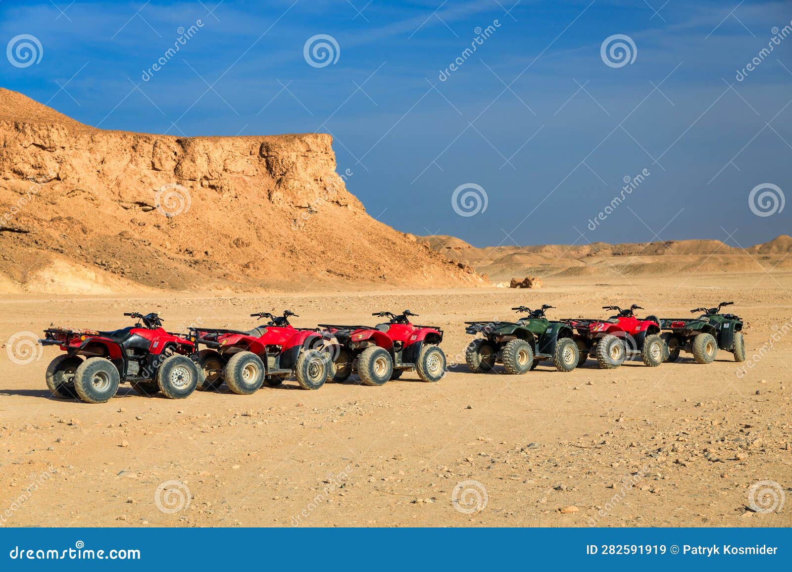Quad Trip on the Desert Near Marsa Alam, Egipt Stock Image Image of