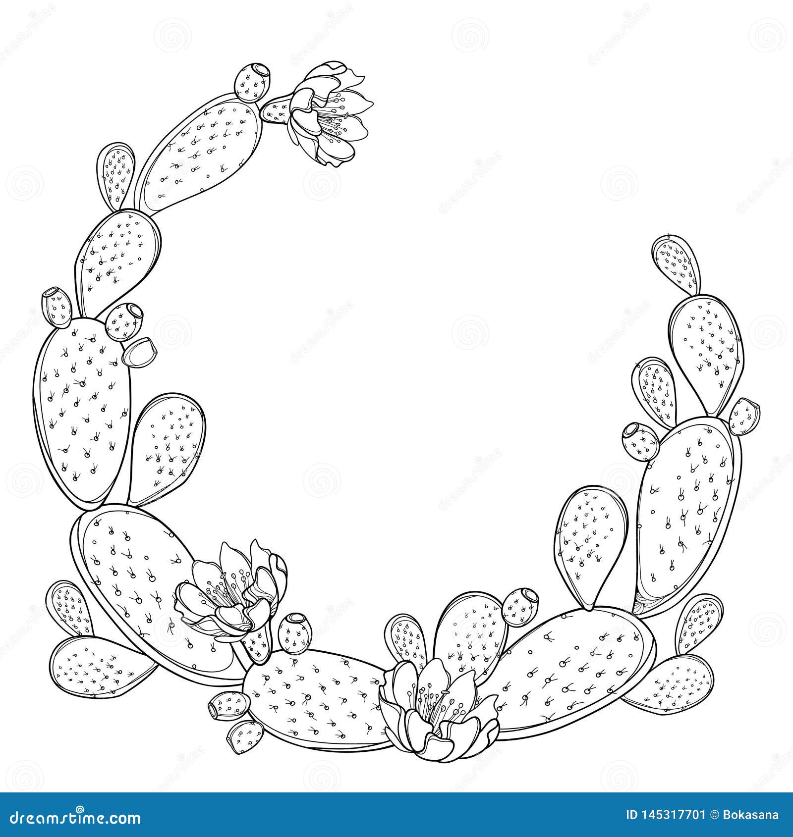 Ilustração Do Houseplant Do Cacto Linha Arte Do Vetor Do Opuntia Página  Adulta Do Livro Para Colorir Ilustração do Vetor - Ilustração de flor,  desenhado: 128448835