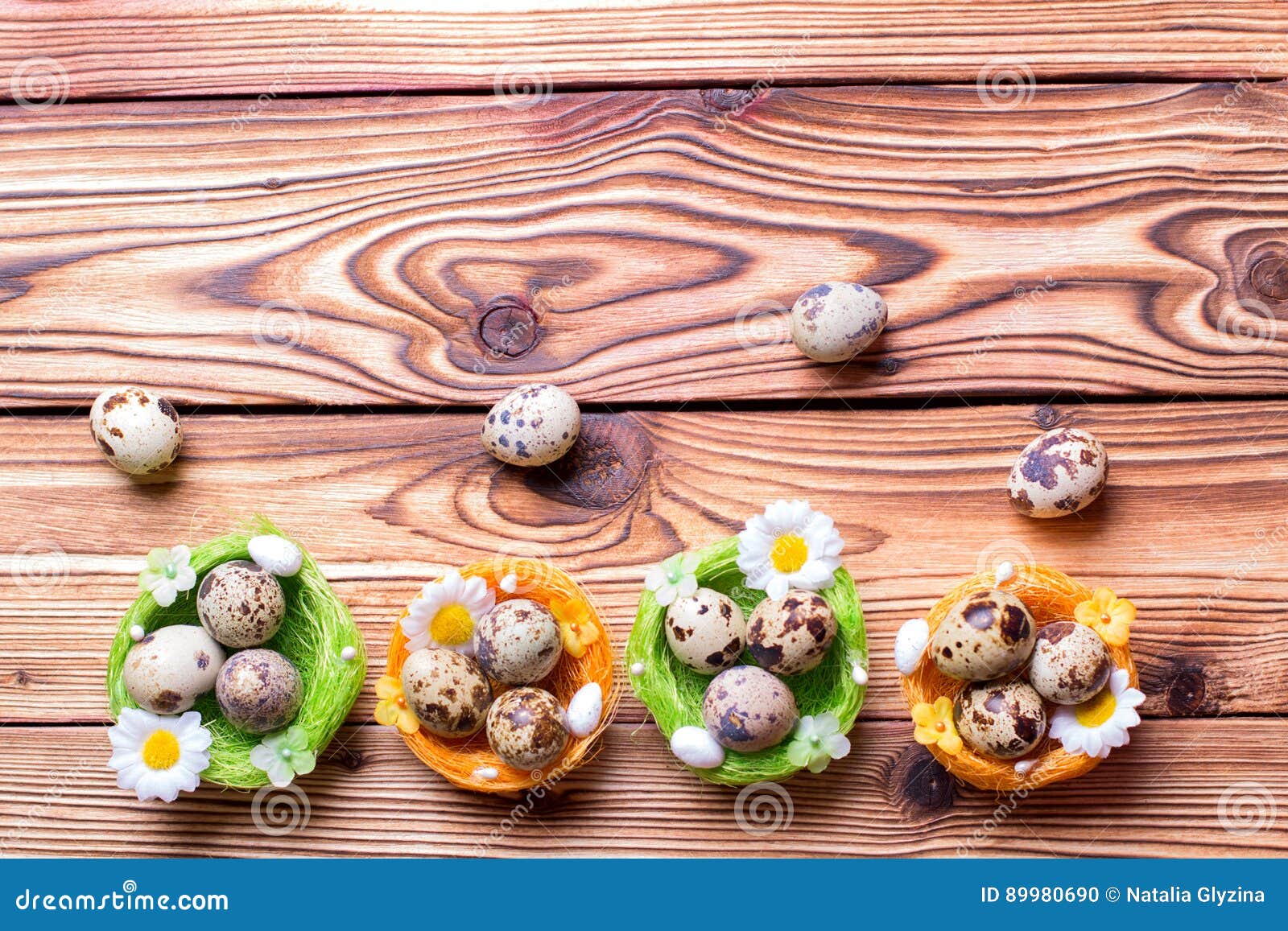 Quail easter eggs stock photo. Image of color, closeup 89980690