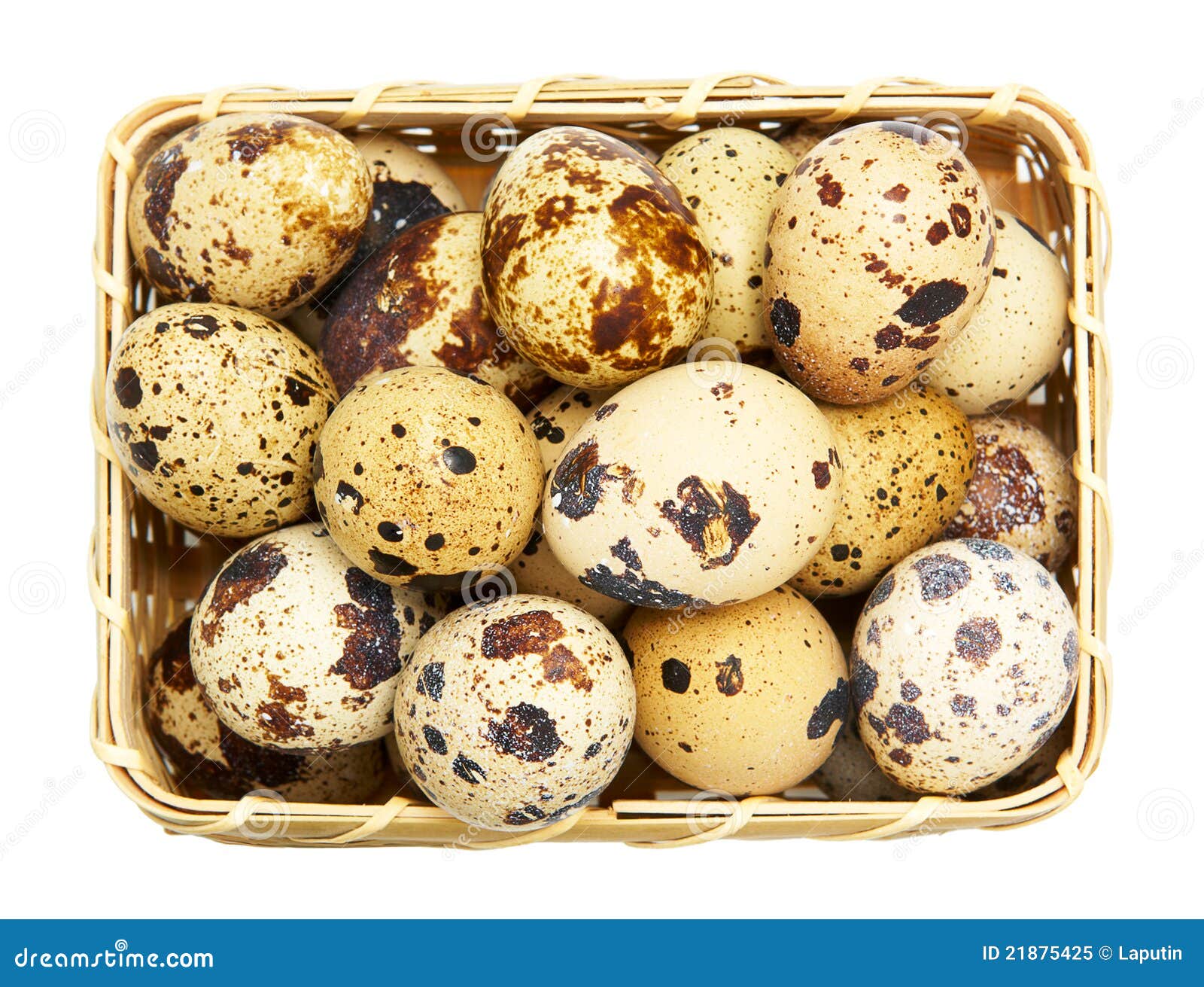 Quail eggs in basket stock image. Image of protein, healthy 21875425