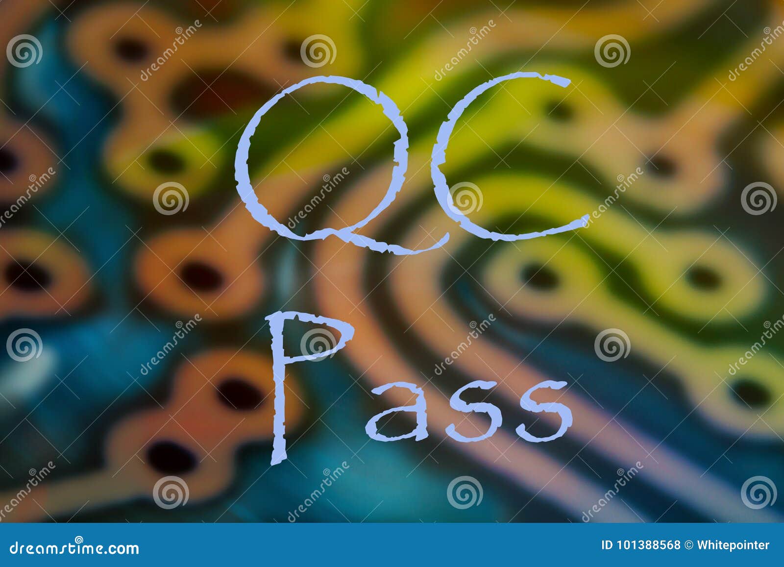 Quality Control Pass stock illustration. Illustration of creative